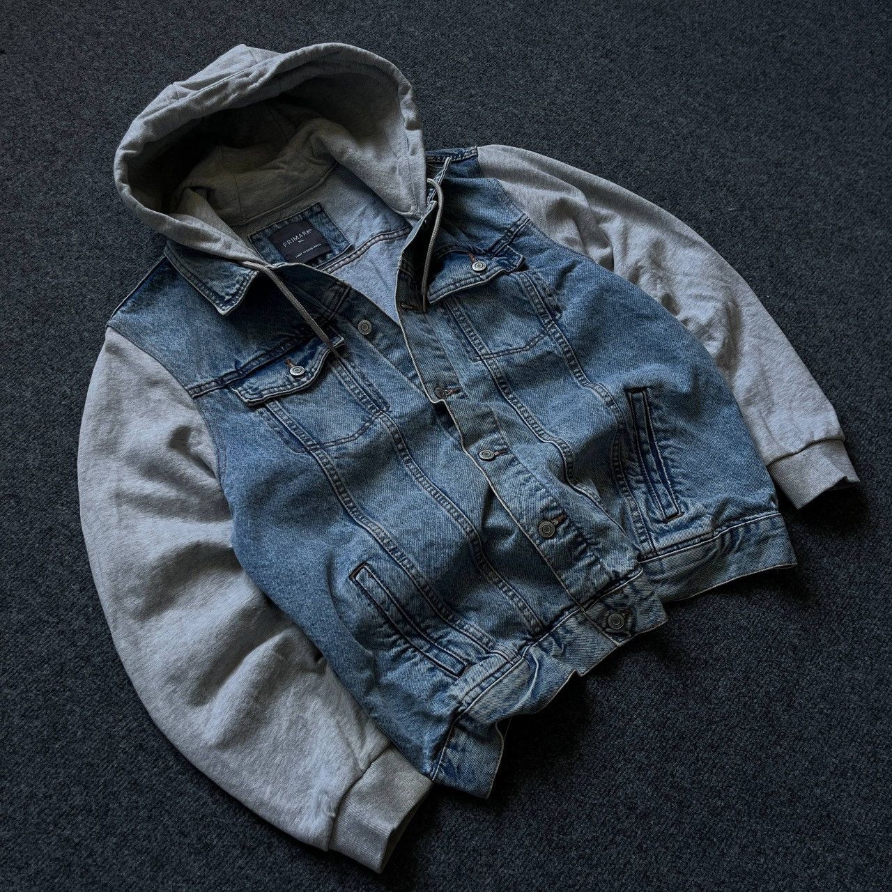 Primark Vtg Western Denim Jacket With Hood Size XL Primark 00s USA Size US XL / EU 56 / 4 - 3 Thumbnail