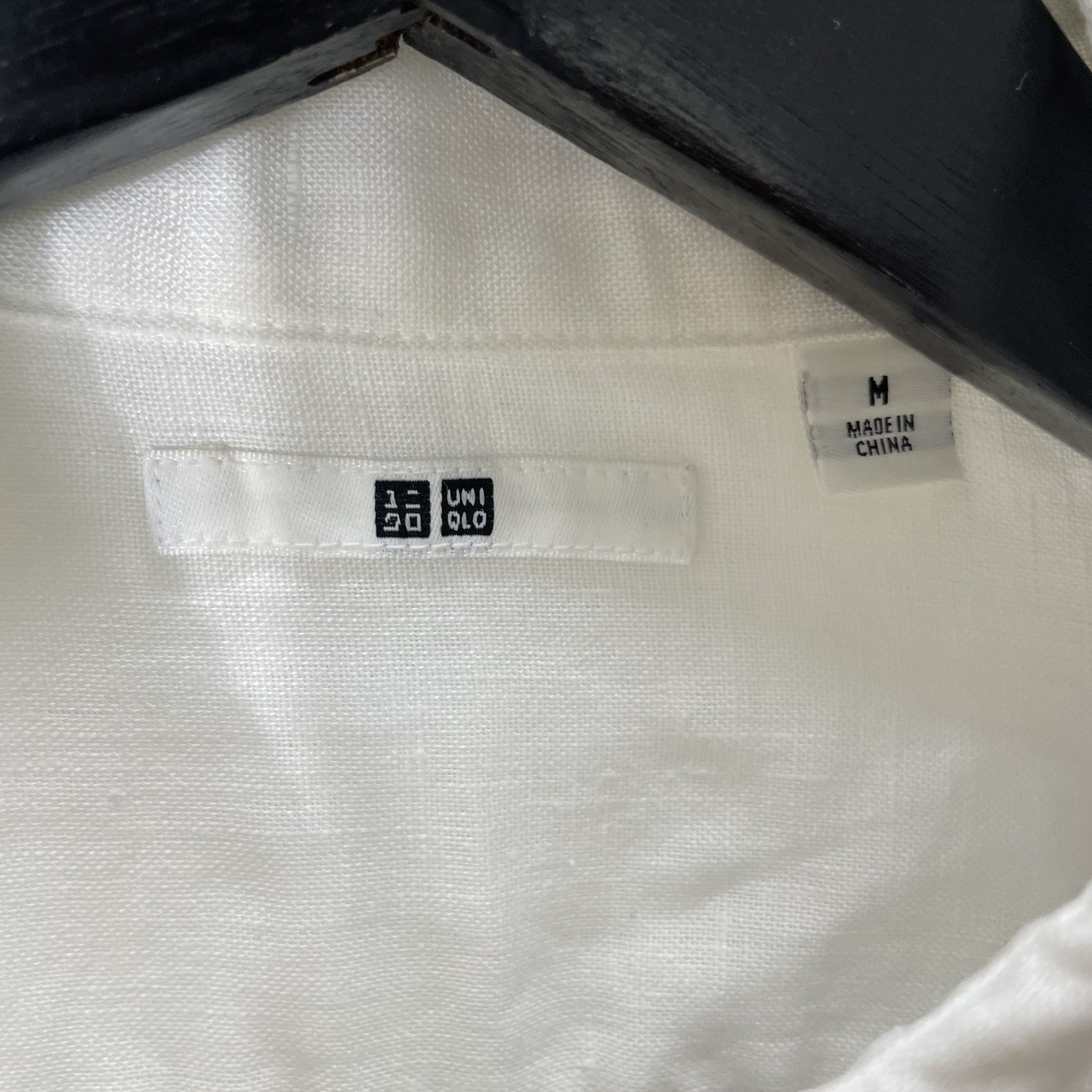 Japanese Brand × Uniqlo UNIQLO LINEN SHIRT OFFICE SMART CASUAL Size M / US 6-8 / IT 42-44 - 3 Thumbnail