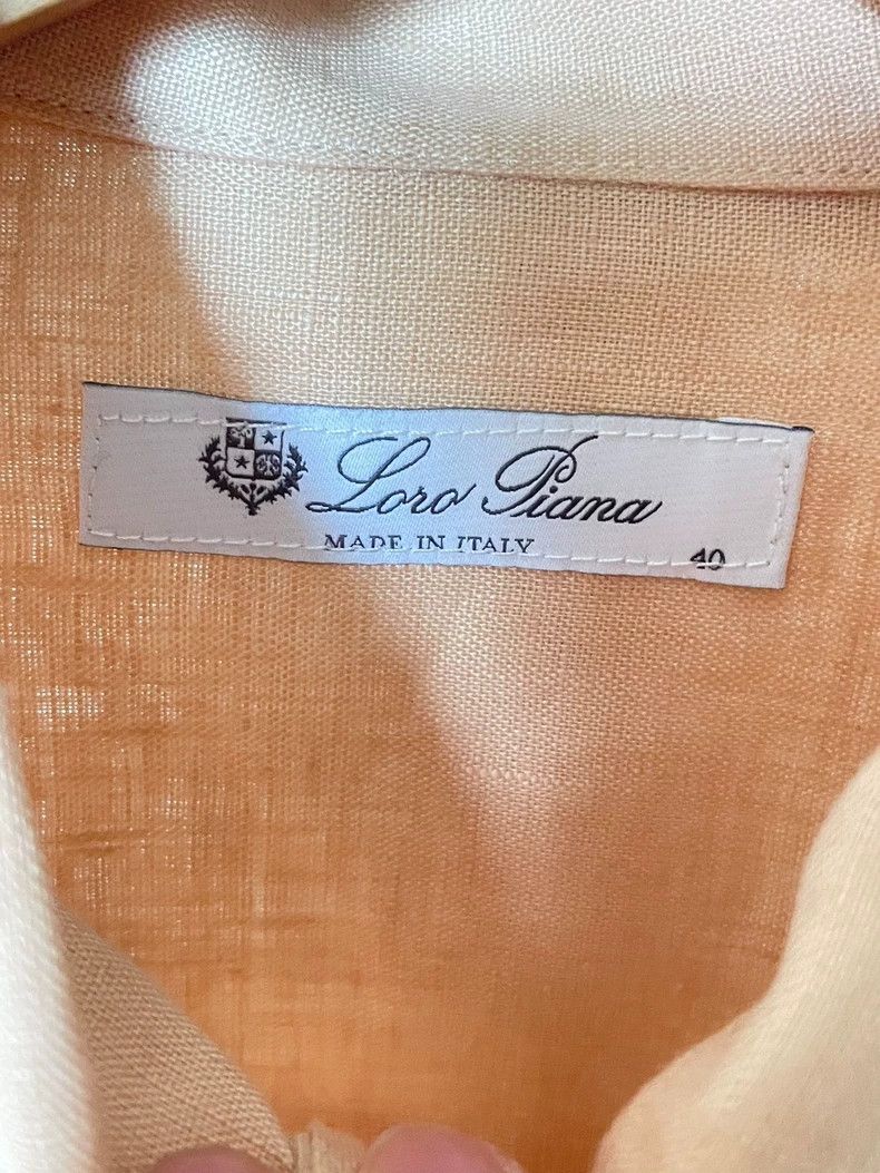Loro Piana LORO PIANA Full linen turtleneck shirt Size XS / US 0-2 / IT 36-38 - 3 Thumbnail