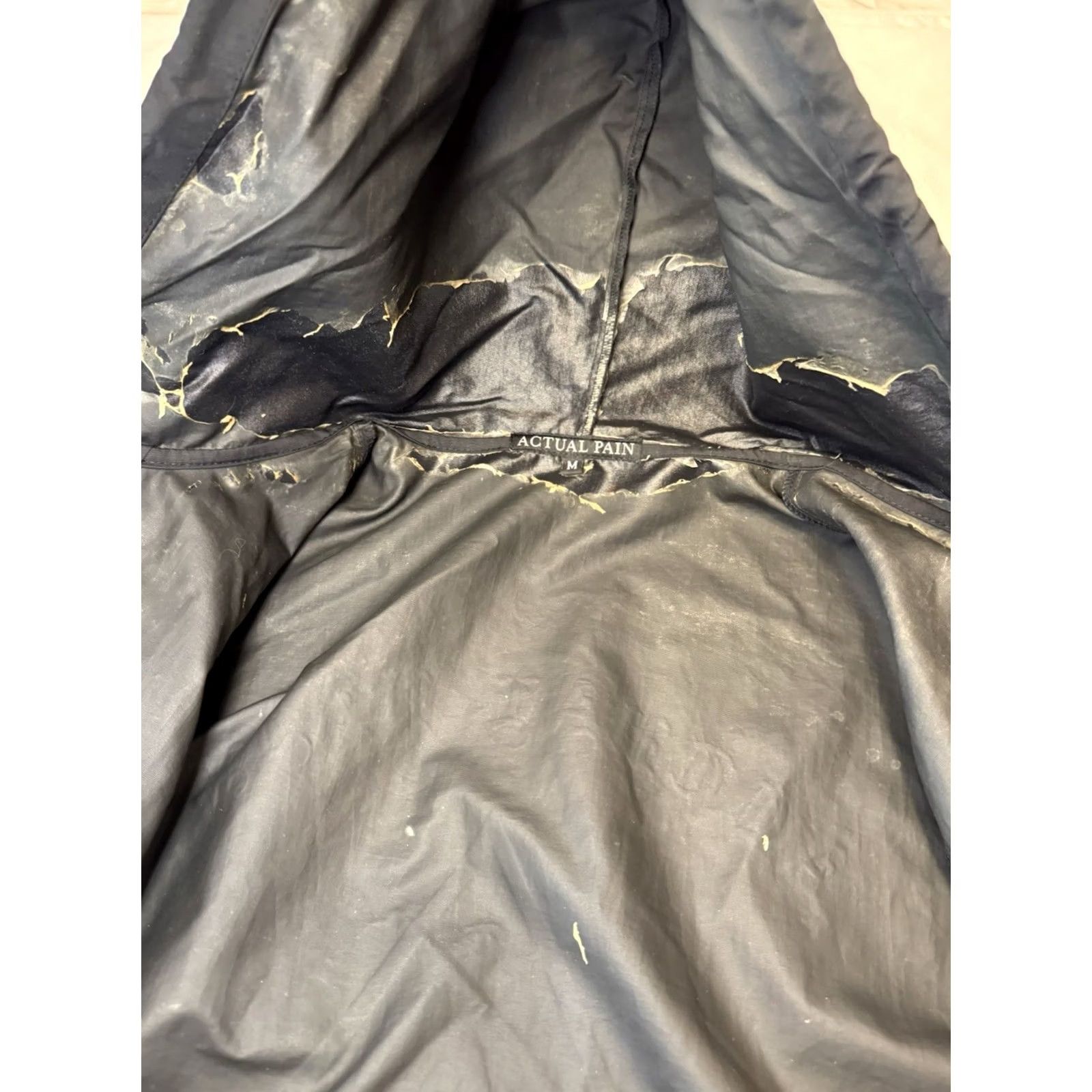 Paradise Actual Pain Jacket Hooded Button Paradise City California Men’s M Black Nylon Baseball City Mens Medium - READ Size US M / EU 48-50 / 2 - 7 Thumbnail