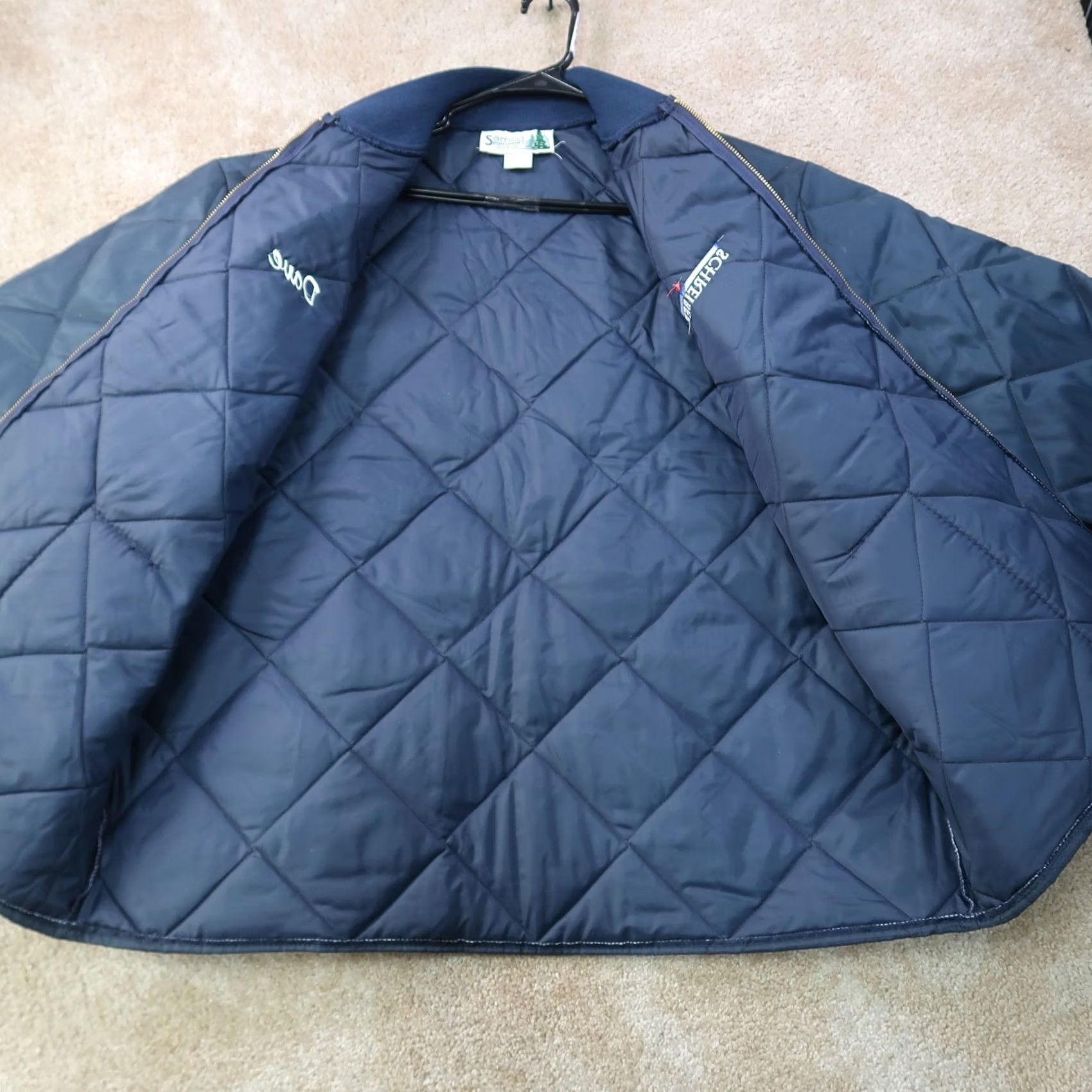 Vintage VINTAGE Samco Jacket Bomber Shirt Men 2XL Blue Quilted USA Short Size US XXL / EU 58 / 5 - 6 Thumbnail