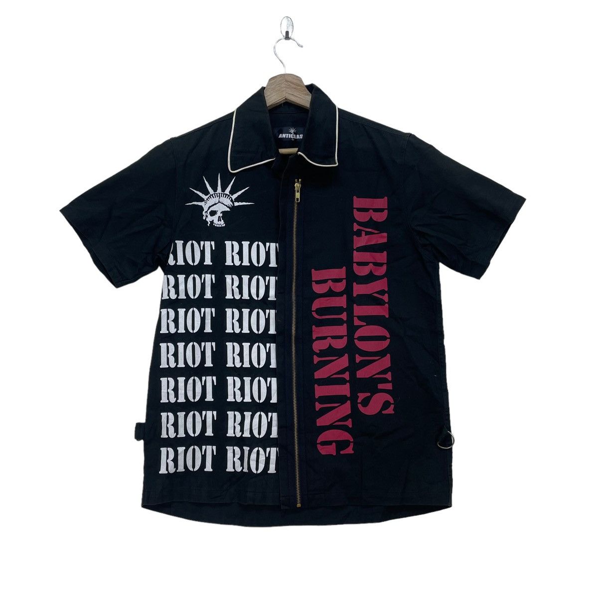14th Addiction Japanese Brand Anticlass FullPrint Riot Babylons Burning Size US S / EU 44-46 / 1 - 1 Thumbnail
