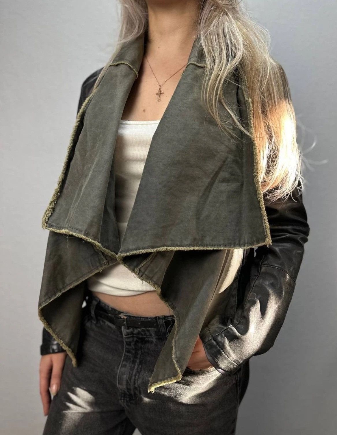 Marithe + Francois Girbaud Freaky Nations leather jacket Avantgarde Gothic Military Size M / US 6-8 / IT 42-44 - 1 Thumbnail