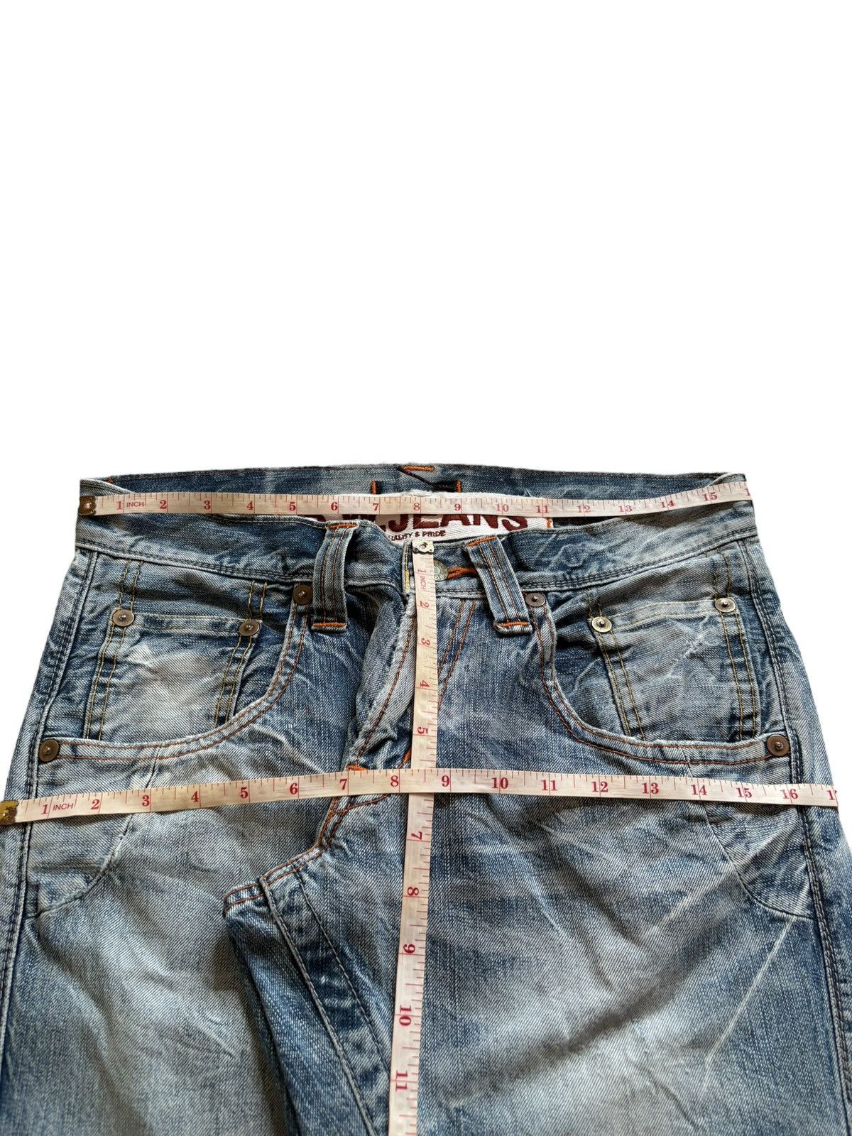 Japanese Brand Vintage Japanese Brand Mud Wash Distressed Ripped Jeans Size US 32 / EU 48 - 12 Thumbnail