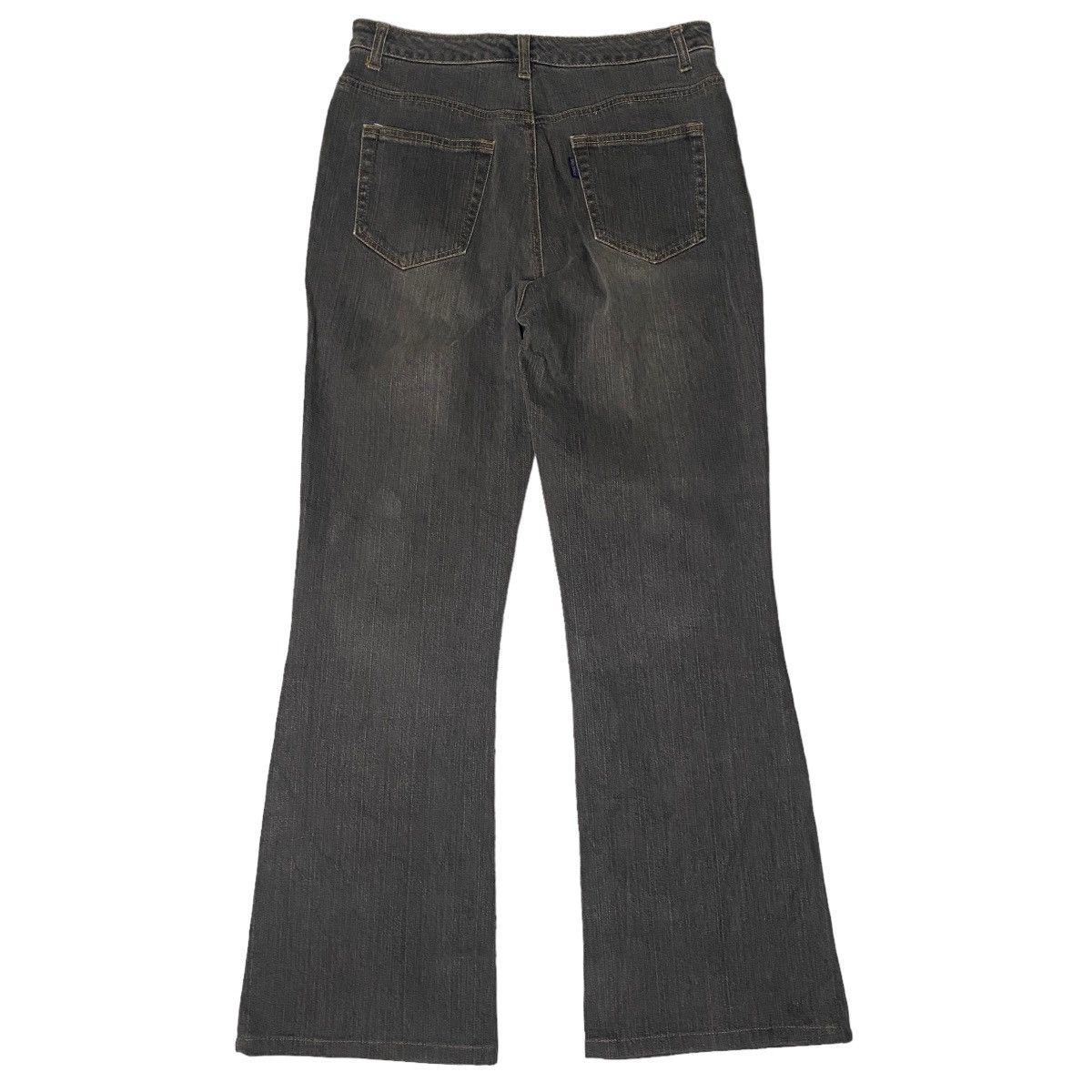 Tornado Mart 2000's Daily Topics Flared Washed Bootcut Jeans Size US 29 - 10 Thumbnail