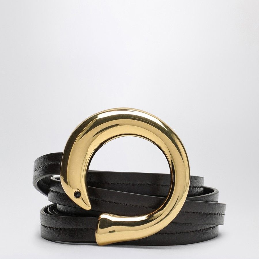 o1d2blof0824 Size: M / Leather Buckle Belt in Brown