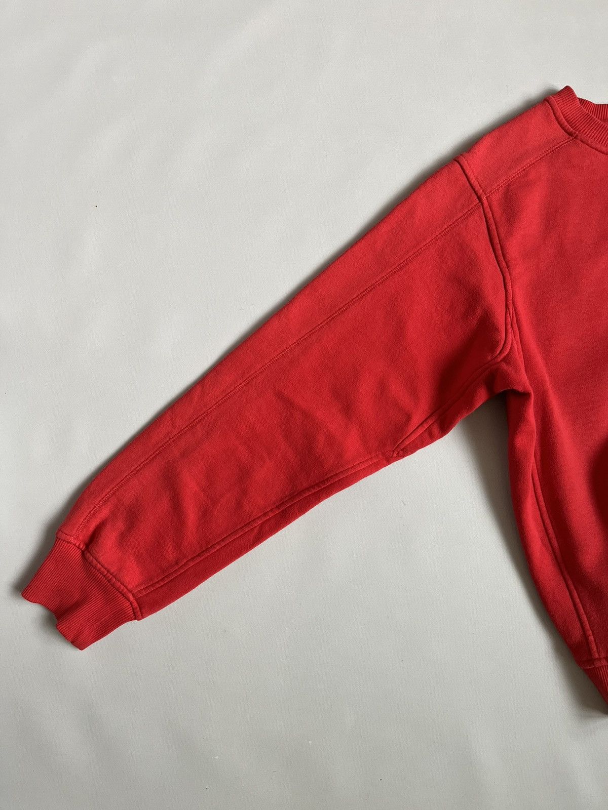 Nike × Vintage Vintage Y2K Unisex Nike Big Swoosh Red Sweatshirt Size US M / EU 48-50 / 2 - 8 Thumbnail