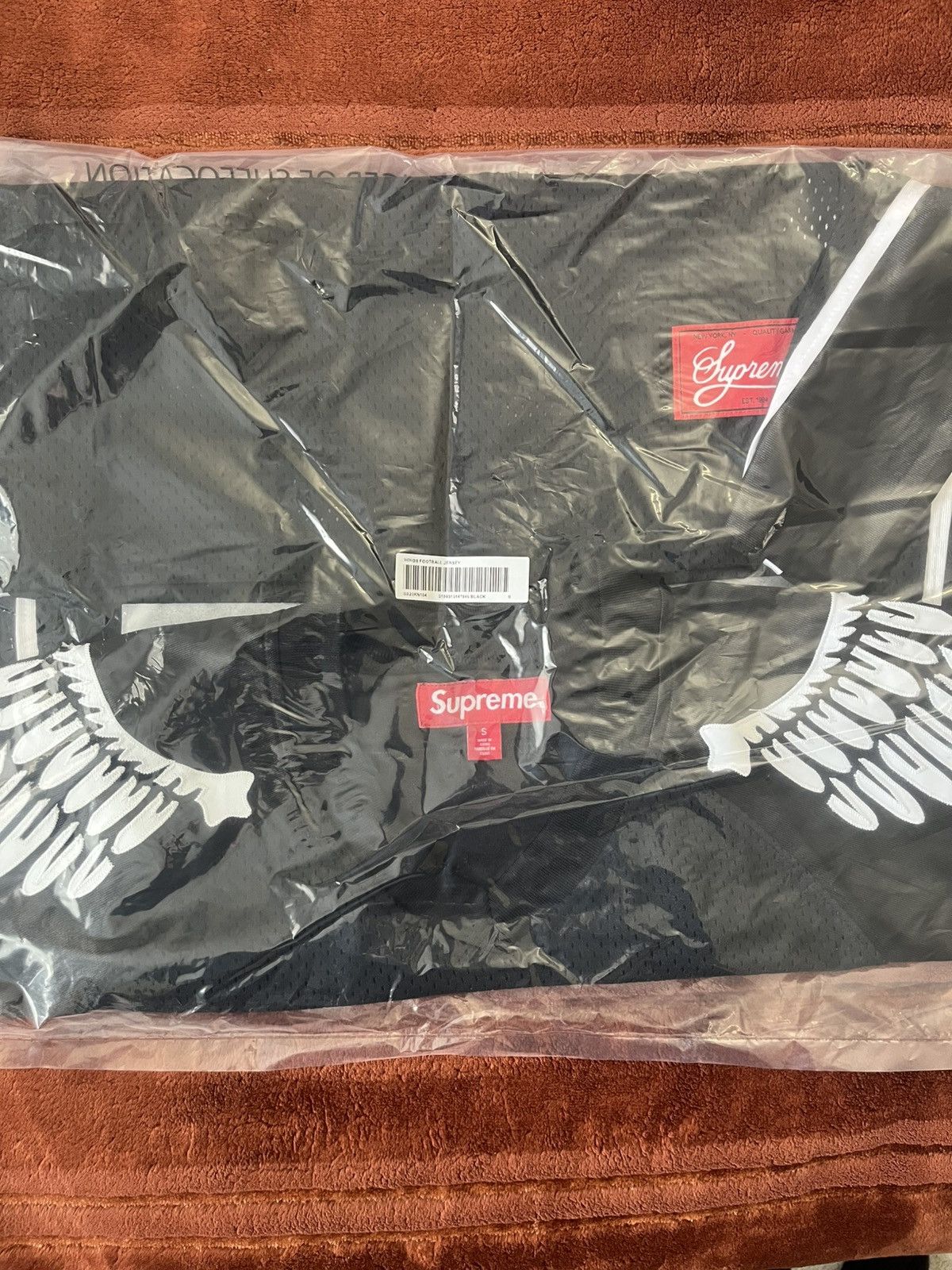 Supreme Supreme Wings Football Jersey Black S Small In Hand Size US S / EU 44-46 / 1 - 1 Thumbnail