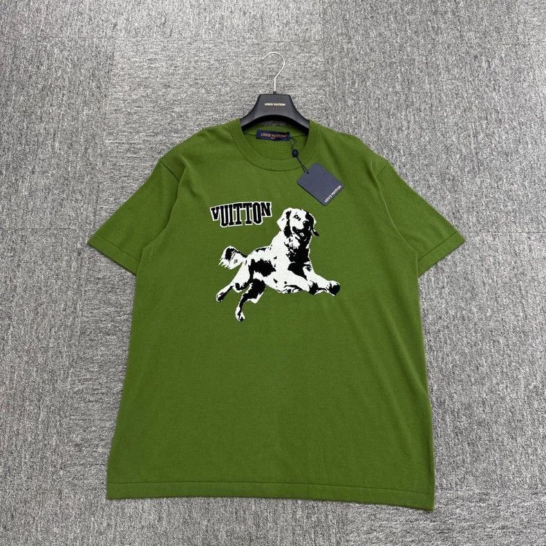Louis Vuitton Louis Vuitton SS25 dog pattern knitted short sleeve Size US XL / EU 56 / 4 - 1 Thumbnail