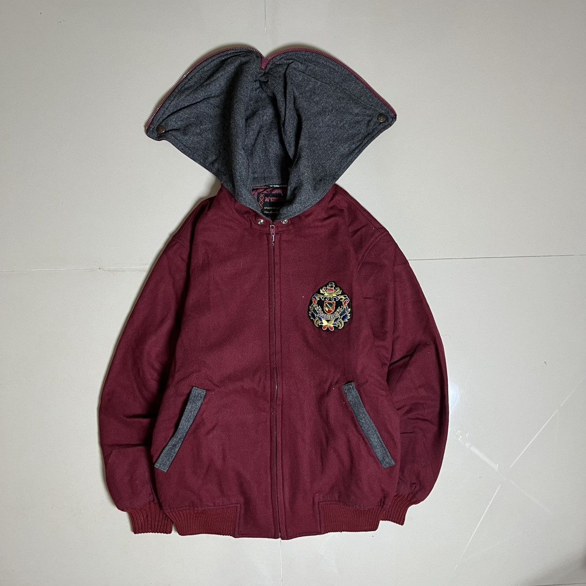 McGregor McGregor Crest Patch Maroon Hooded Jacket Japan Ivy Style Size US L / EU 52-54 / 3 - 1 Thumbnail