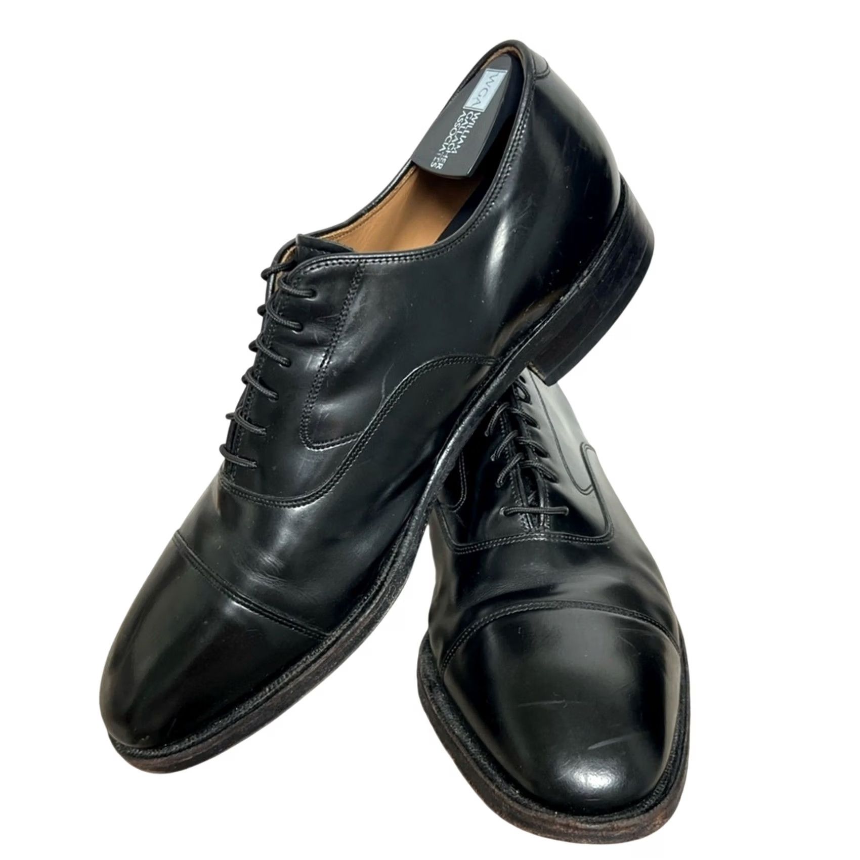 Johnston & Murphy Johnston & Murphy Mens Melton Oxford Cap Toe Shoes Black Size US 9 D Size ONE SIZE - 7 Thumbnail