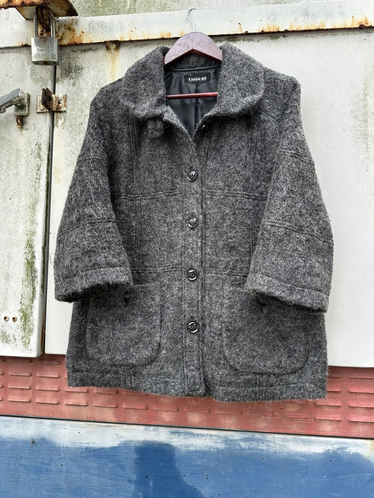 Kansai Yamamoto 👹Kansai Bis Collection Wool Utility Jacket (Woman) Size US M / EU 48-50 / 2 - 5 Thumbnail