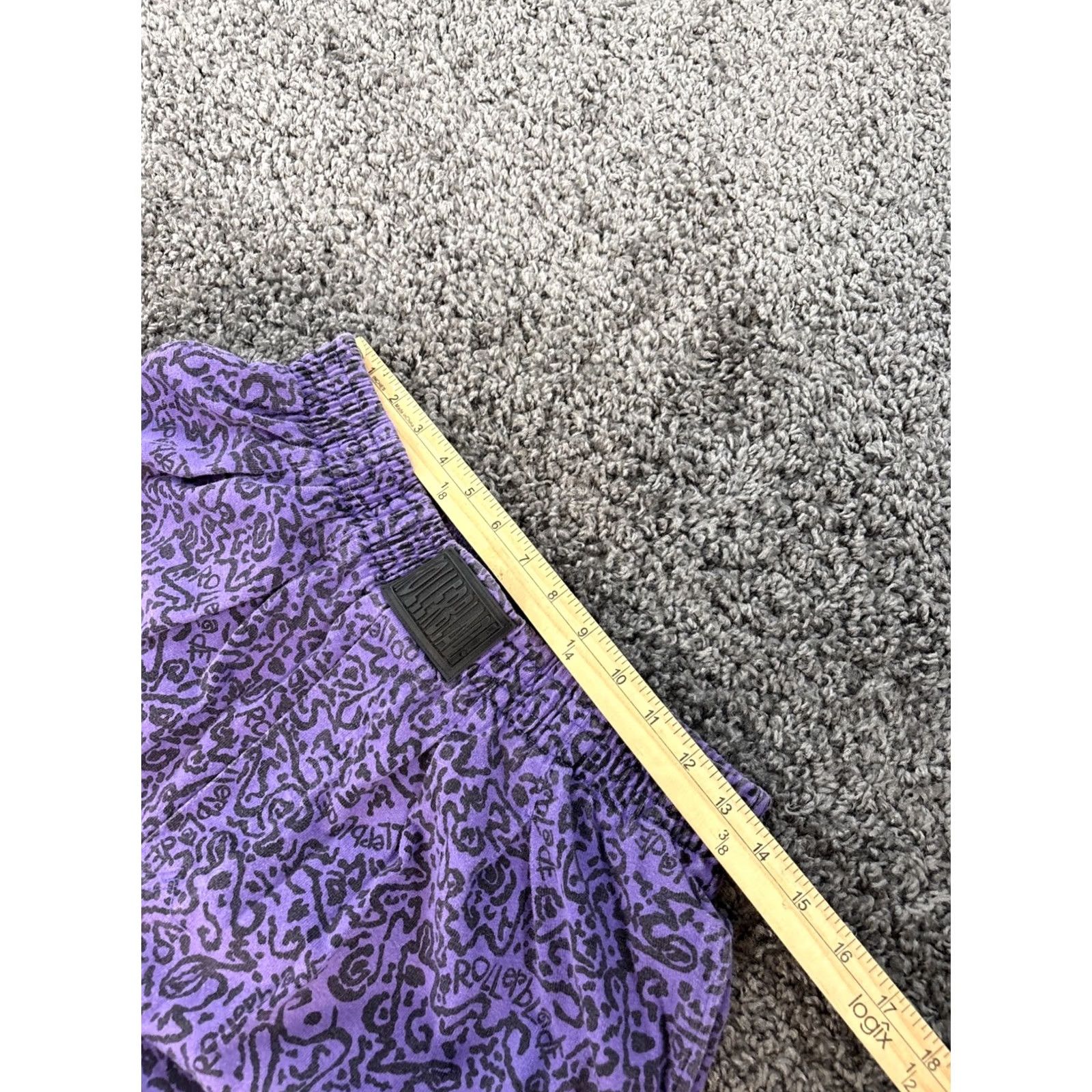 Vintage VINTAGE Blade Gear Pants Women L Purple Tapered High Rise Pleat & Taper All Over 80s High Rise Womens (Inseam 32) Size 36" / US 14 / IT 50 - 4 Thumbnail