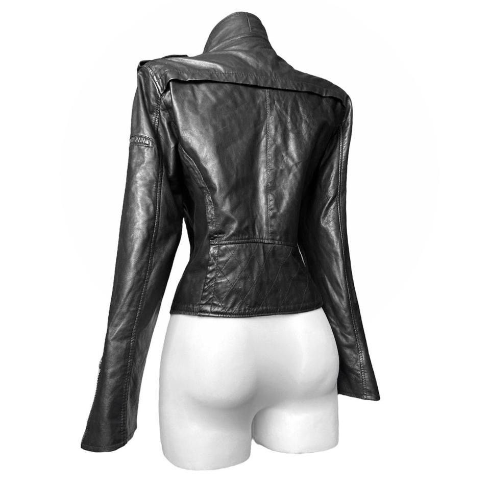 Vintage Archive distressed Avant - Garde leather jacket Size M / US 6-8 / IT 42-44 - 2 Thumbnail