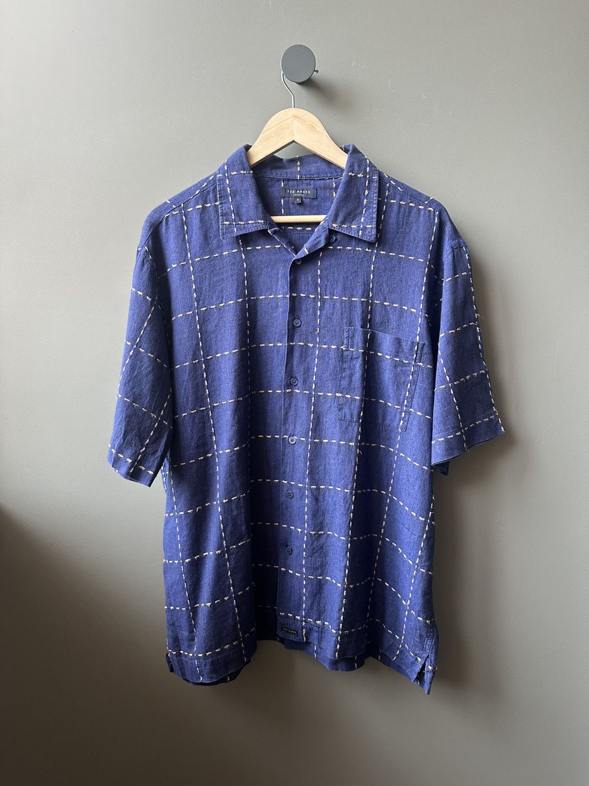 Ted Baker London Linen Cotton Short sleeve Shirt