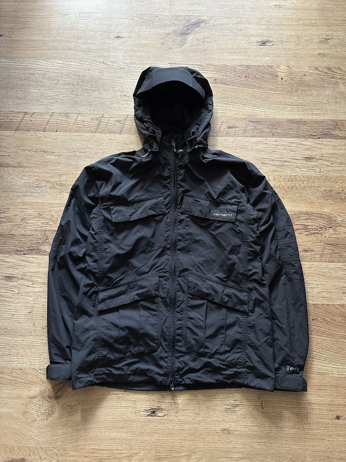 Vintage Vintage Pro Tech Black Outdoor GorpCore Jacket | Grailed