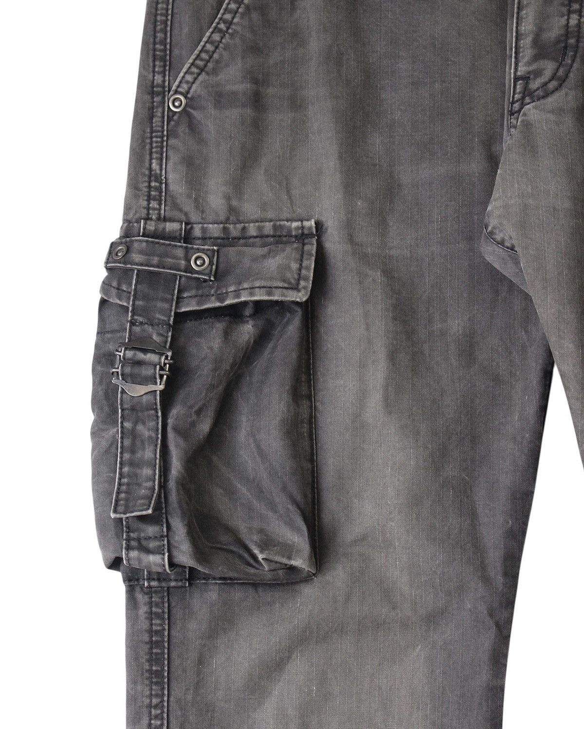 Japanese Brand × Vintage 2000S DIFFERENCE RUPERT WASHED EDGE ZIP CARGOS Size US 30 / EU 46 - 4 Thumbnail