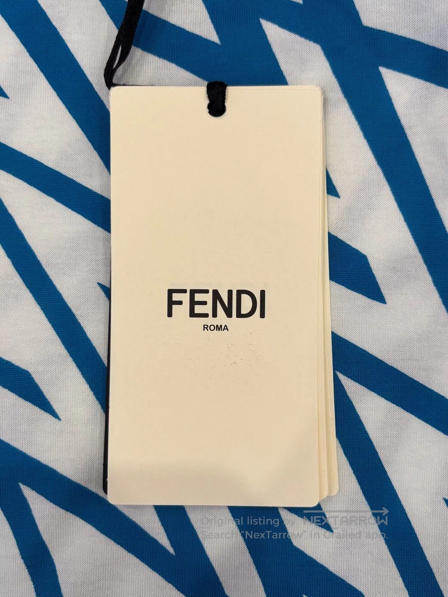 Fendi Fendi Women's Blue White Logo Short. Size M / US 6-8 / IT 42-44 - 8 Thumbnail