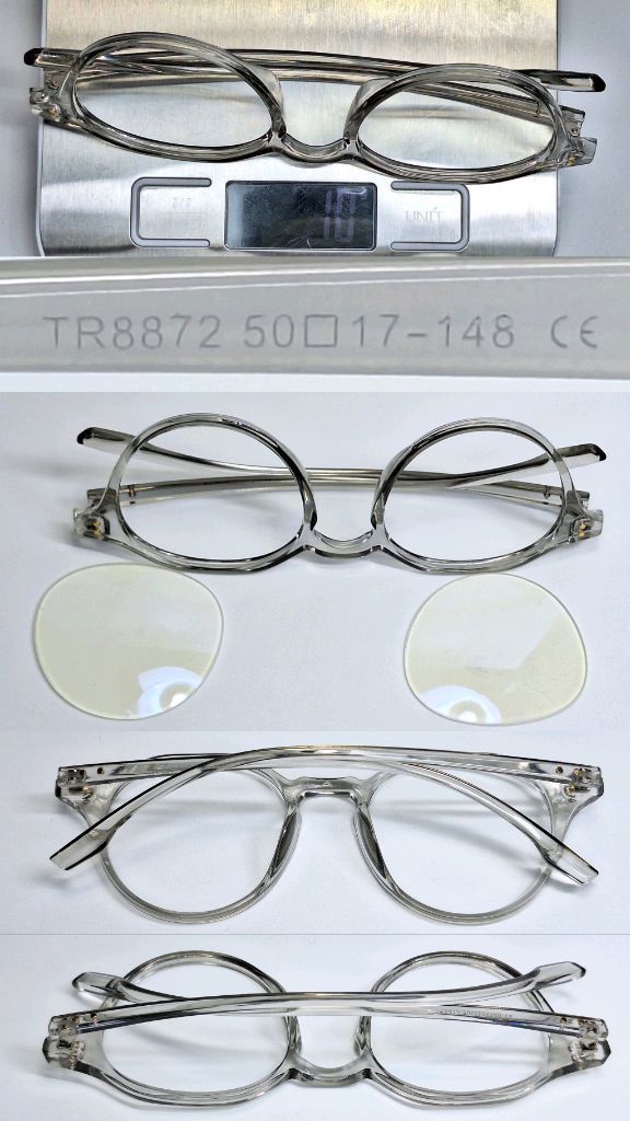 Other Ted Smith TR8872 Lightweight Square Glasses Frame 50mm Japan Size ONE SIZE - 4 Thumbnail
