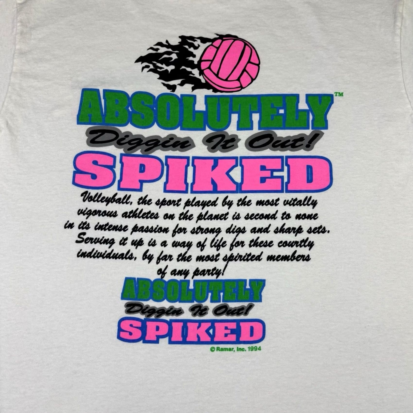 Delta VINTAGE Delta White T-Shirt XL Absolutely Spiked Double-Sided Art 90s Mens Shirt Size US XL / EU 56 / 4 - 3 Thumbnail