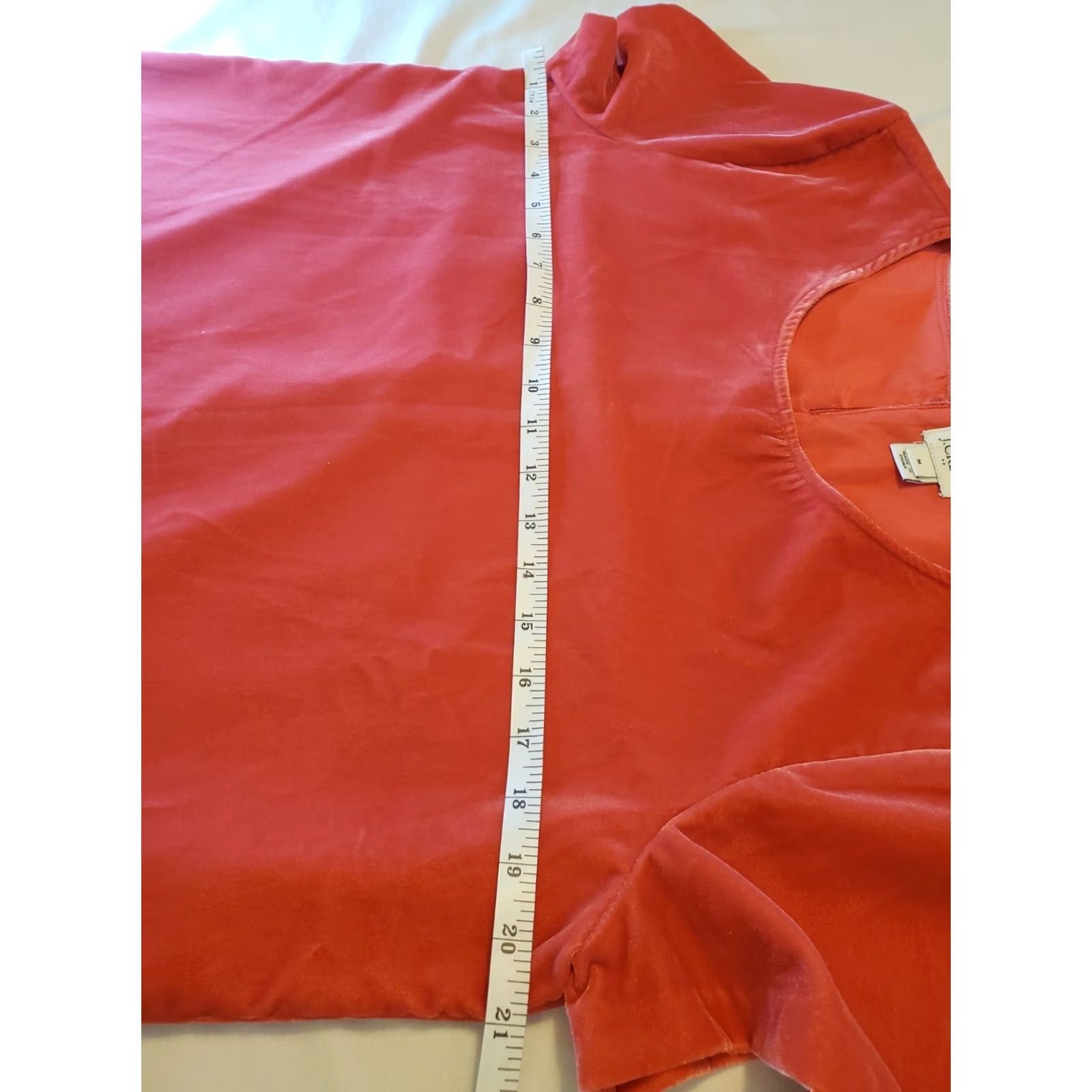 J.Crew J.CREW Womens Velvet Short Sleeve Lined Orange/Pink Boxy Button Closure M Size 32" / US 10 / IT 46 - 7 Thumbnail
