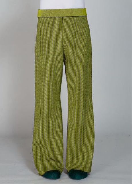 o1w1db11024 Wide Leg Trouser in Green