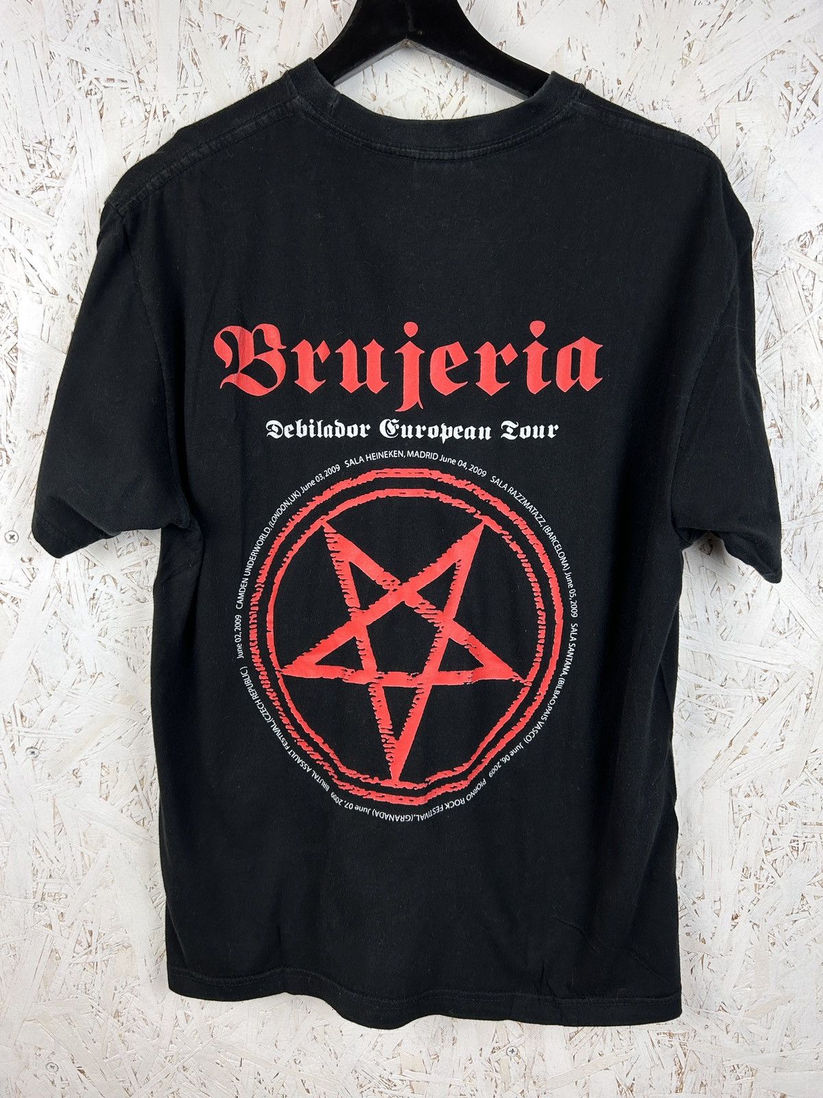 Band Tees 00s Vintage Brujeria Debilador 2009 European Tour T-Shirt Size US M / EU 48-50 / 2 - 4 Thumbnail