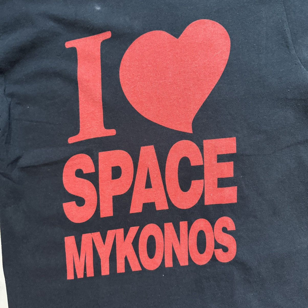 Fruit Of The Loom Vintage 90’s Screen Stars I Love Space Mykonos T-Shirt Size M / US 6-8 / IT 42-44 - 5 Thumbnail