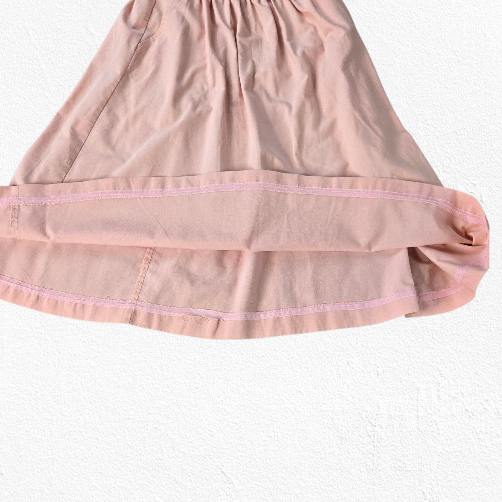 Vintage 1970s Powder Pink USA Union Made A-Line Midi Skirt Size 10 Size 32" / US 10 / IT 46 - 11 Thumbnail