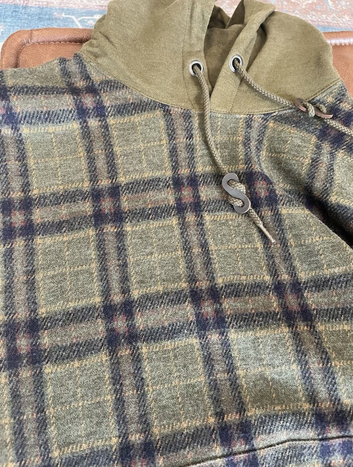 Comme des Garcons 2000s ‘Comme Des Garçons’ Plaid Wool Hoodie Size US L / EU 52-54 / 3 - 3 Thumbnail
