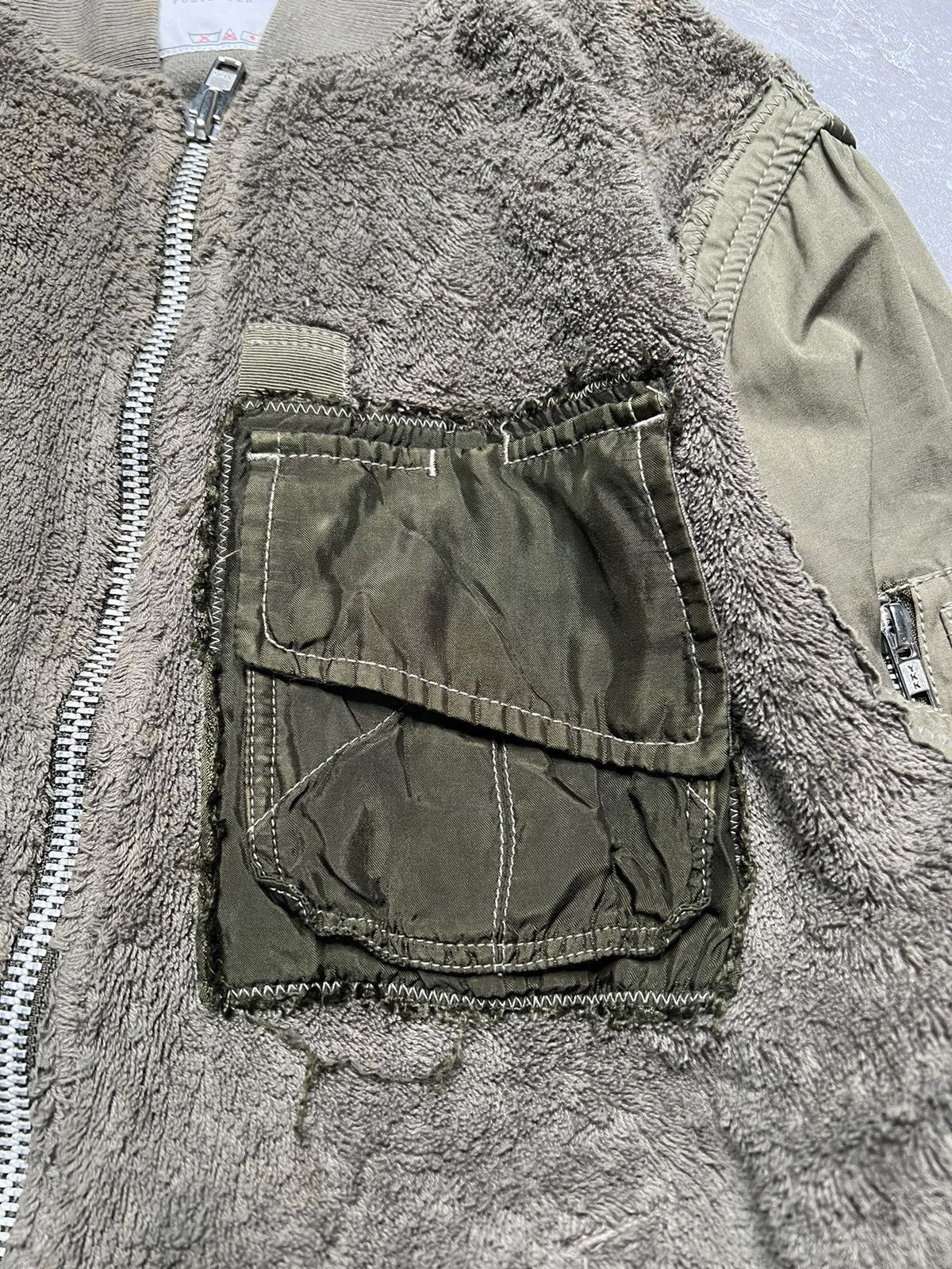 Sacai Sacai S/S 15 Reconstructed Terry cloth MA-1 Bomber Size US M / EU 48-50 / 2 - 6 Thumbnail