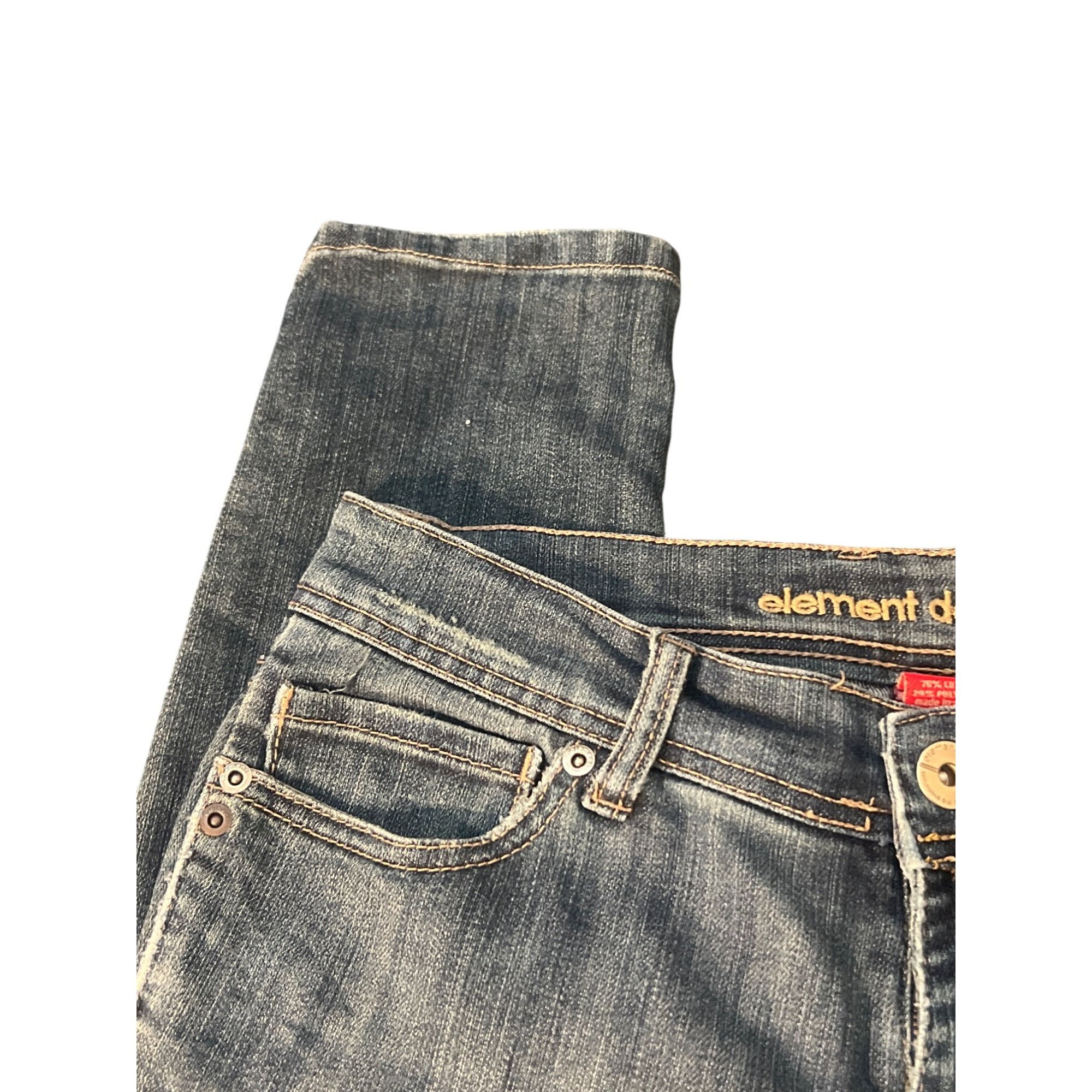 Element Element Denim Jeans Daryl Indigo Light Distressing Blue Mid Size 30" / US 8 / IT 44 - 2 Thumbnail