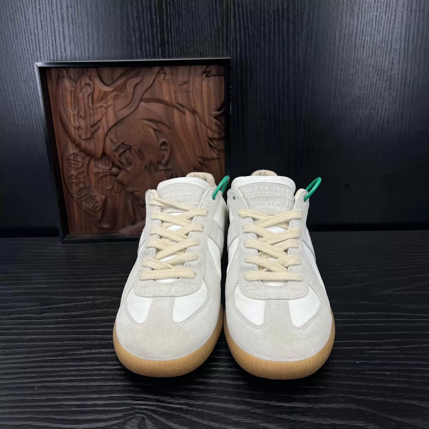 Maison Margiela Maison Margiela German Trainer White Gray 37.5 Size US 7 / IT 37 - 4 Thumbnail
