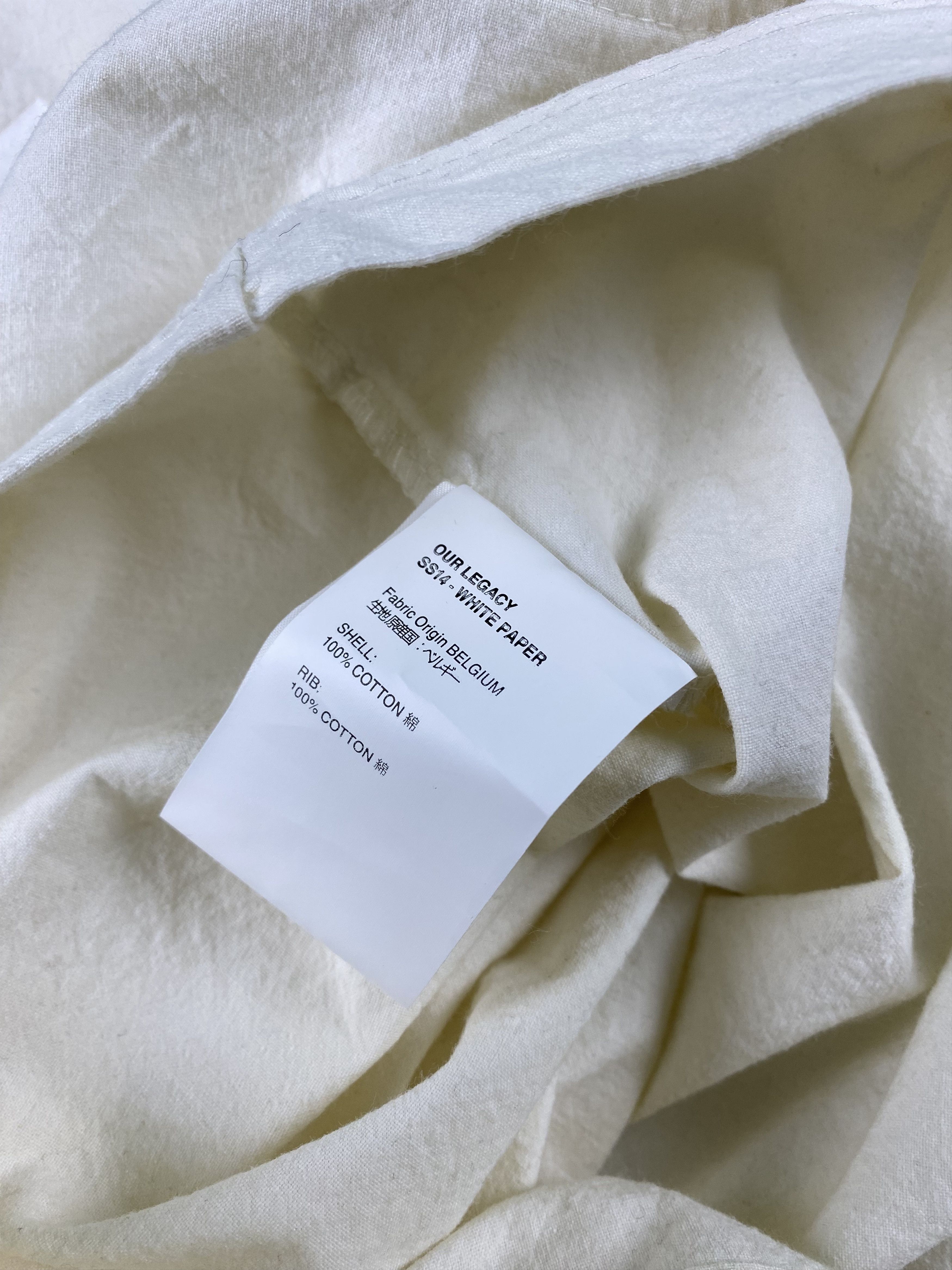 Our Legacy Rare Our Legacy ss14 white paper radiant flux sweatshirt Size US M / EU 48-50 / 2 - 9 Thumbnail