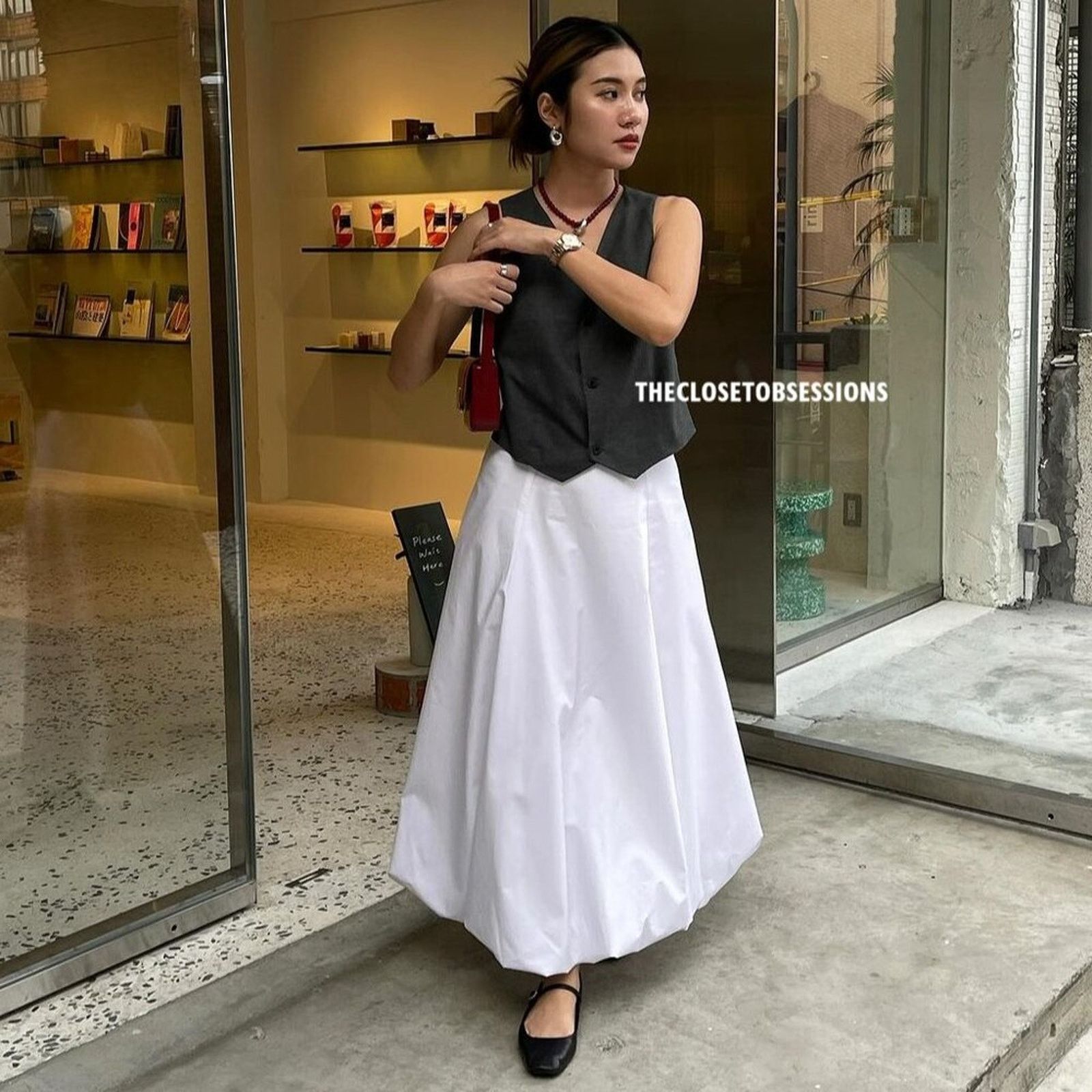 Zara ZARA BLOGGER FAVE!!! Balloon Hem Midi Skirt (L) Size 30" / US 8 / IT 44 - 13 Thumbnail