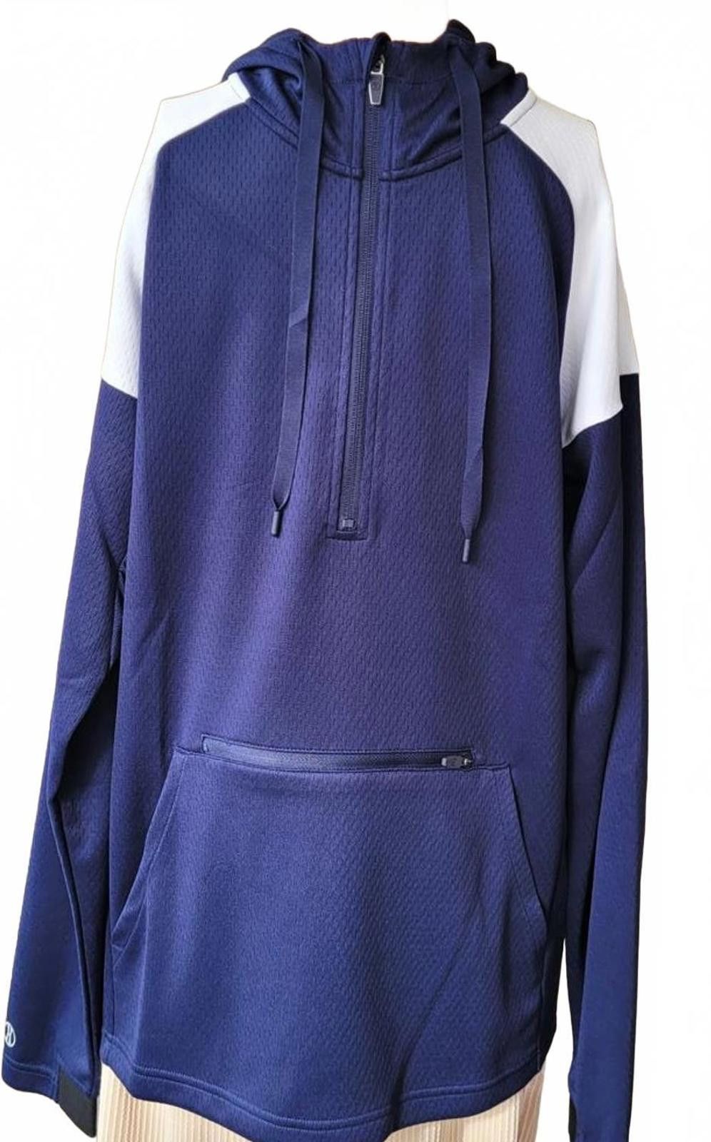 Holloway Holloway Adult Navy Blue Hoodie Athletic Zip Jacket Size L Size US L / EU 52-54 / 3 - 3 Thumbnail