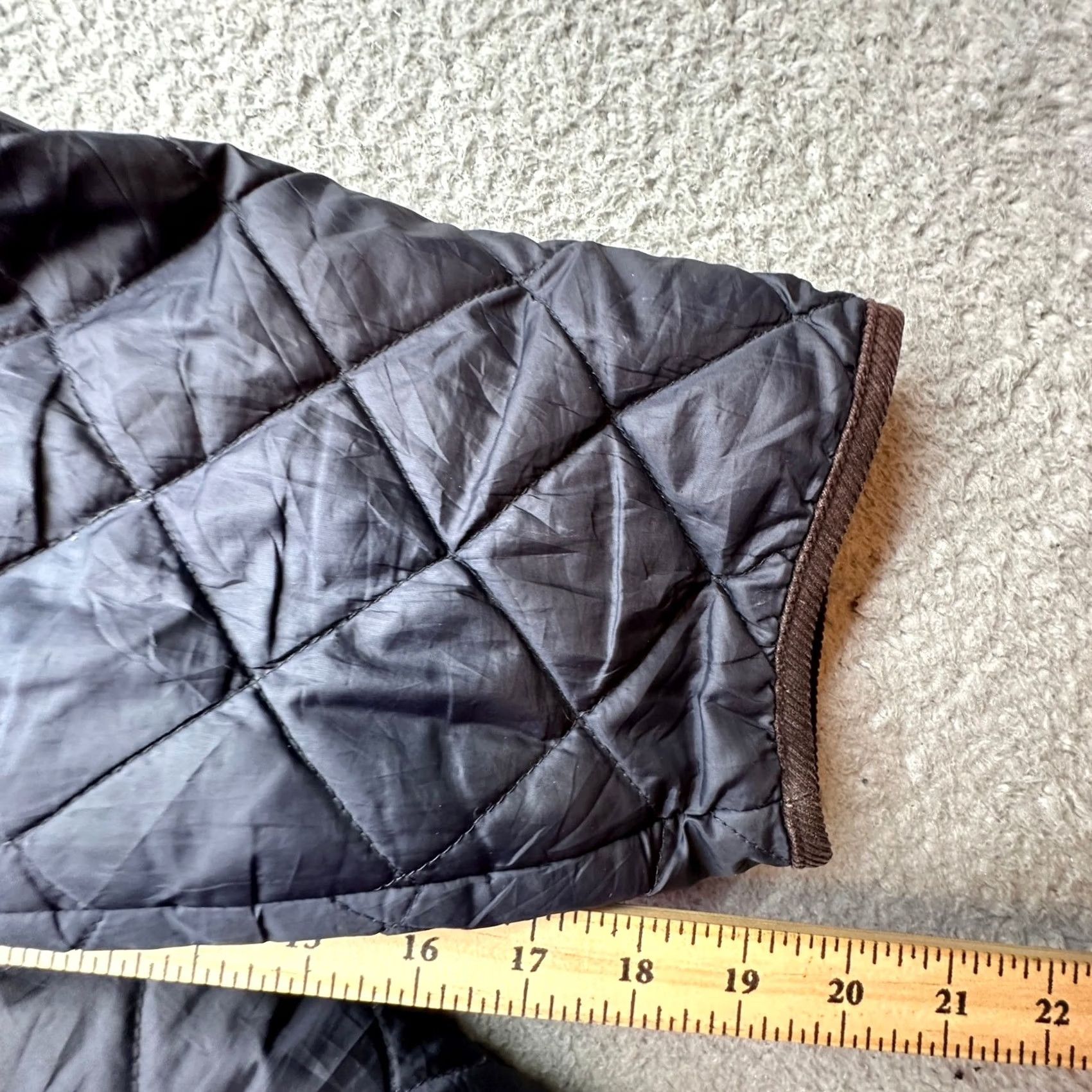 Brooks Brothers Brooks Brothers Diamond Quilted Walking Coat Mens XL Navy Blue Corduroy Zip Full Zip Overcoat Coat Mens XL Navy Blue Size US XL / EU 56 / 4 - 6 Thumbnail