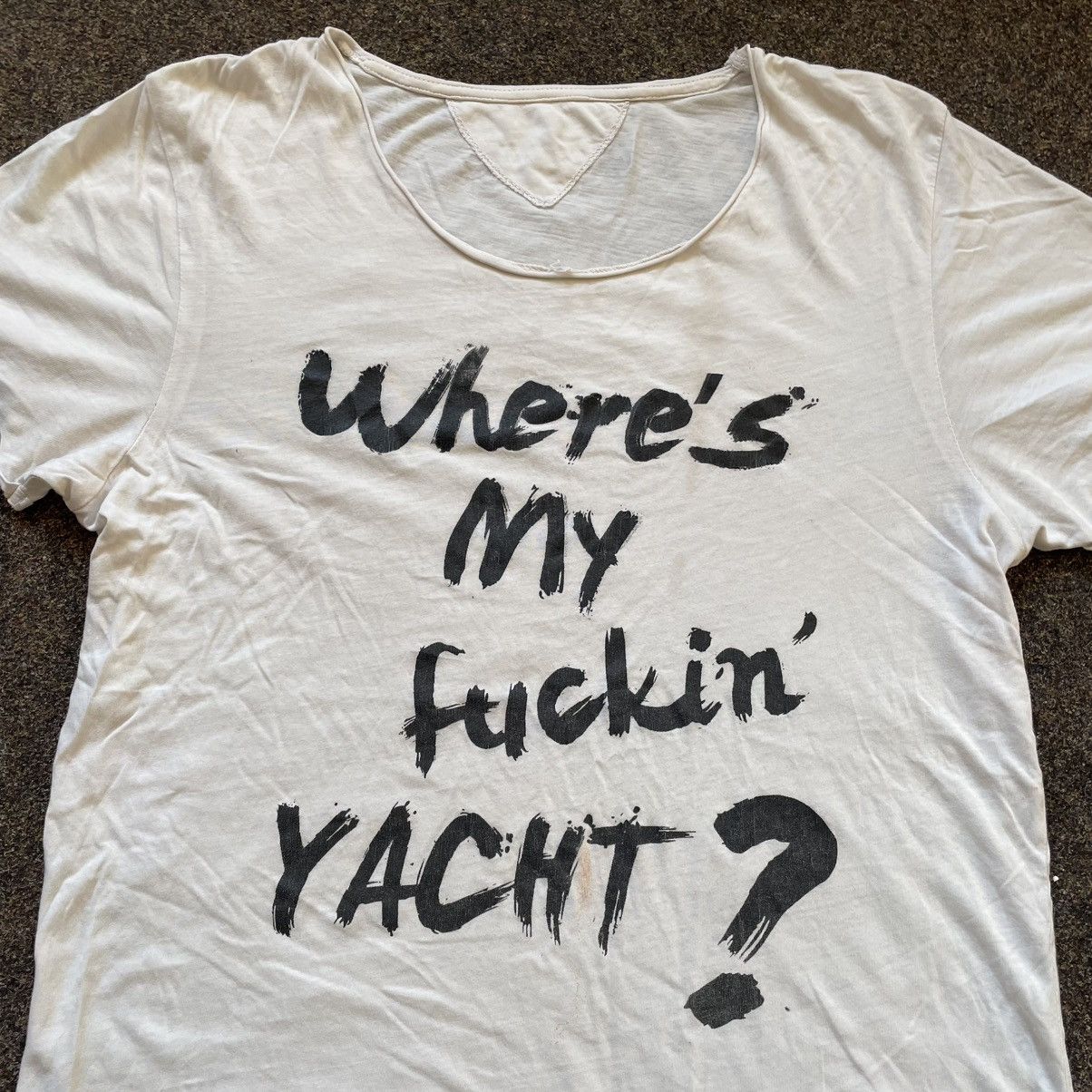 Vintage Vintage Y2K Graphic Tee Yacht Funny Humor Cream Oversized XL Size US XL / EU 56 / 4 - 4 Thumbnail