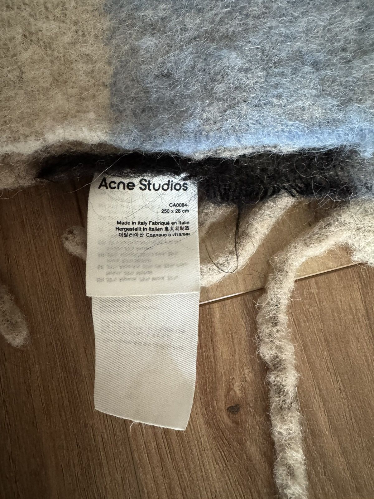 Acne Studios Acne studios Wool blue scarf Size ONE SIZE - 4 Thumbnail