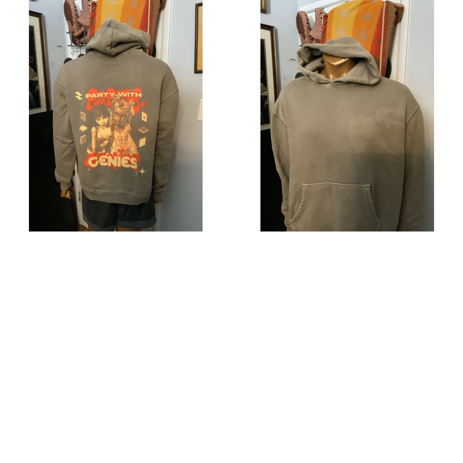 Elwood Elwood Core Earth Brown Heavyweight Organic Cotton Graphic Pullover Hoodie M Mens Hoodie Size US M / EU 48-50 / 2 - 9 Thumbnail
