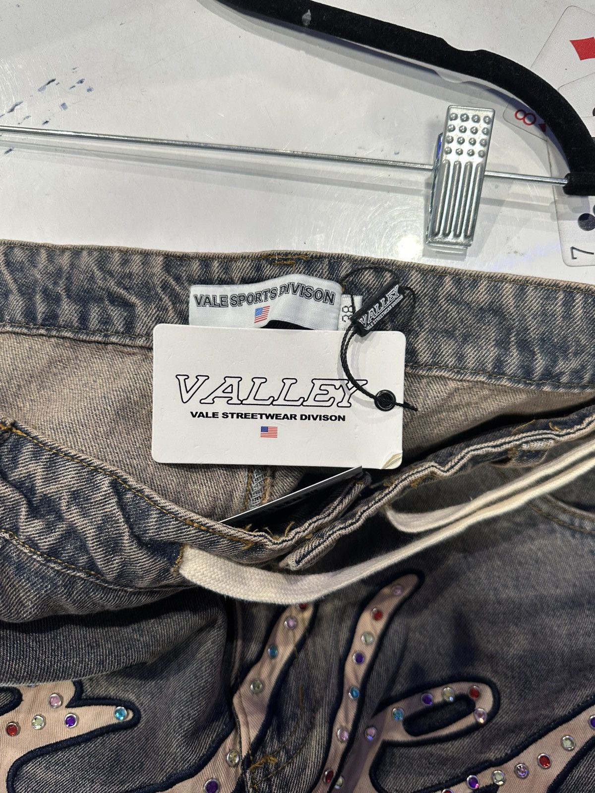 Vale Bale “Skittles” Mid blue Jean shorts Size US 38 / EU 54 - 2 Thumbnail