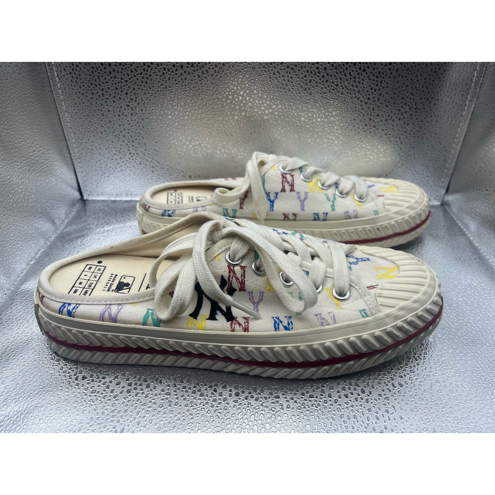 MLB MLB Play Ball Mule Monogram NY Shoes Sneakers Cream Size 8W Size US 8 / IT 38 - 2 Thumbnail