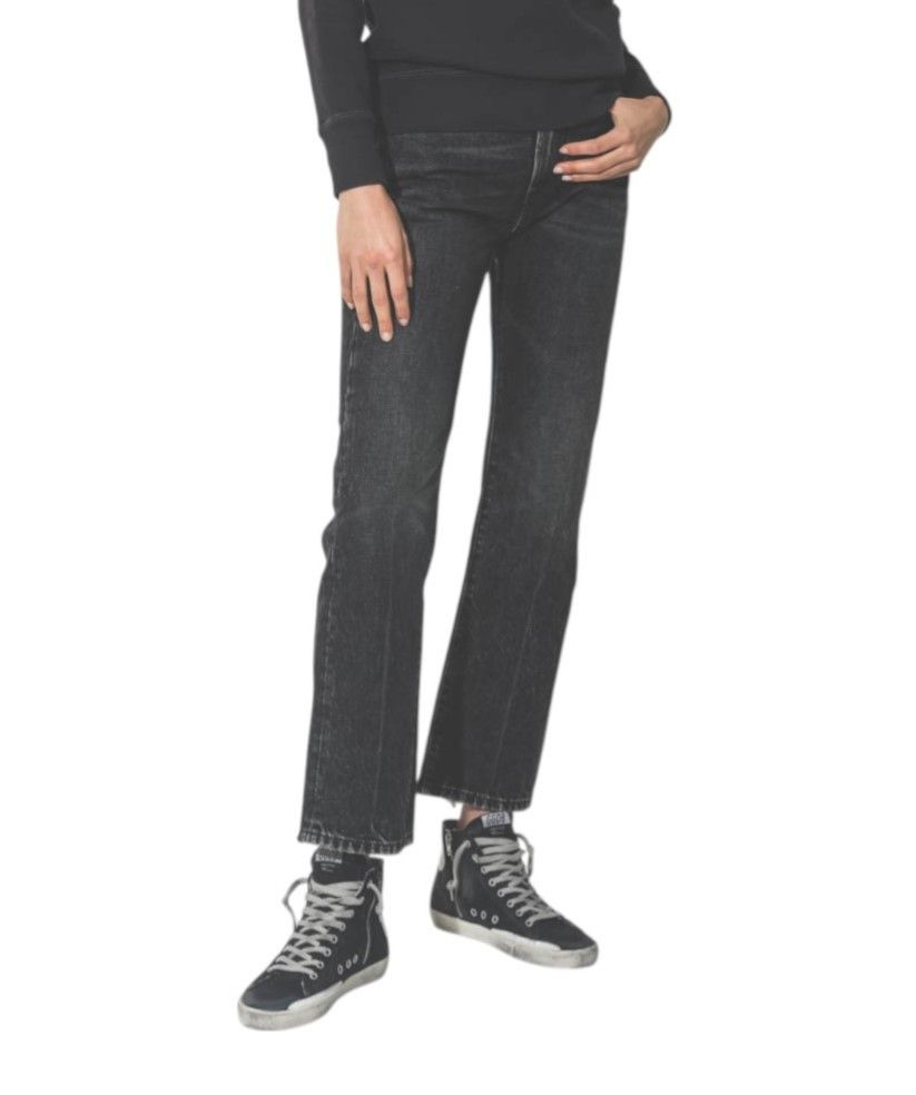 R13 COURTNEY SLIM 27 Everit Black Faded High Waist 85822 Size 27" / US 4 / IT 40 - 1 Thumbnail