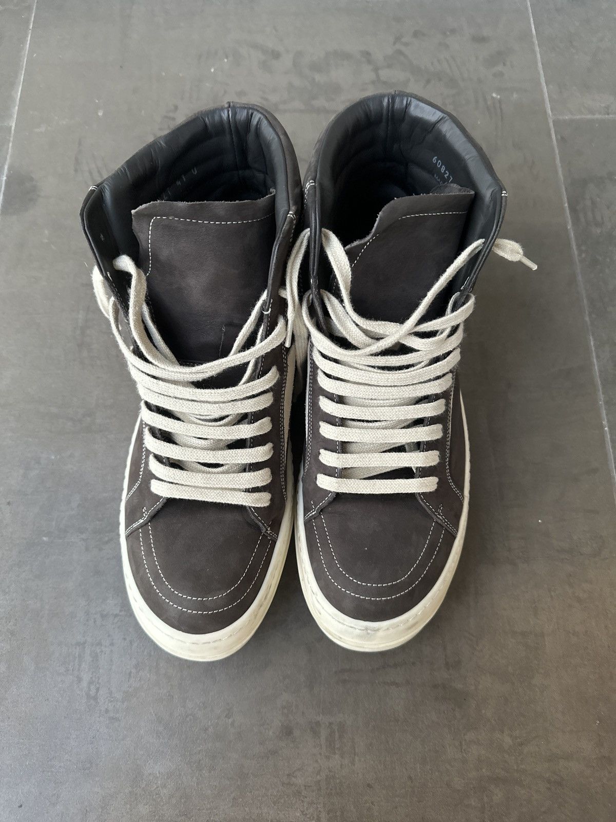 Rick Owens Drkshdw Rick Owen's DRKSHDW Black Vintage High Top Sneakers Men's Size US 8 / EU 41 - 12 Thumbnail