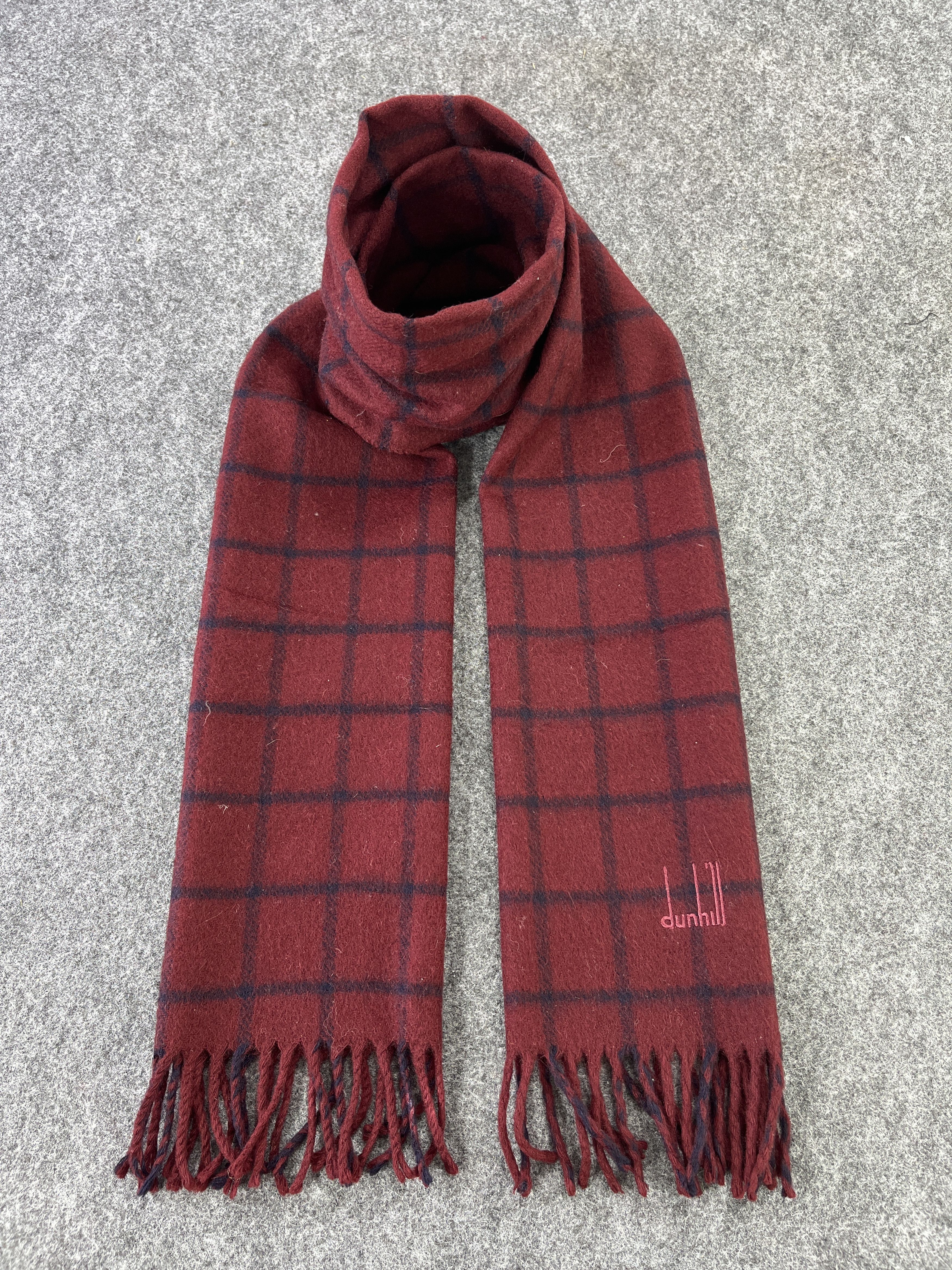Alfred Dunhill ALFRED DUNHILL CASHMERE SCARVES / MUFFLER T187 Size ONE SIZE - 1 Thumbnail