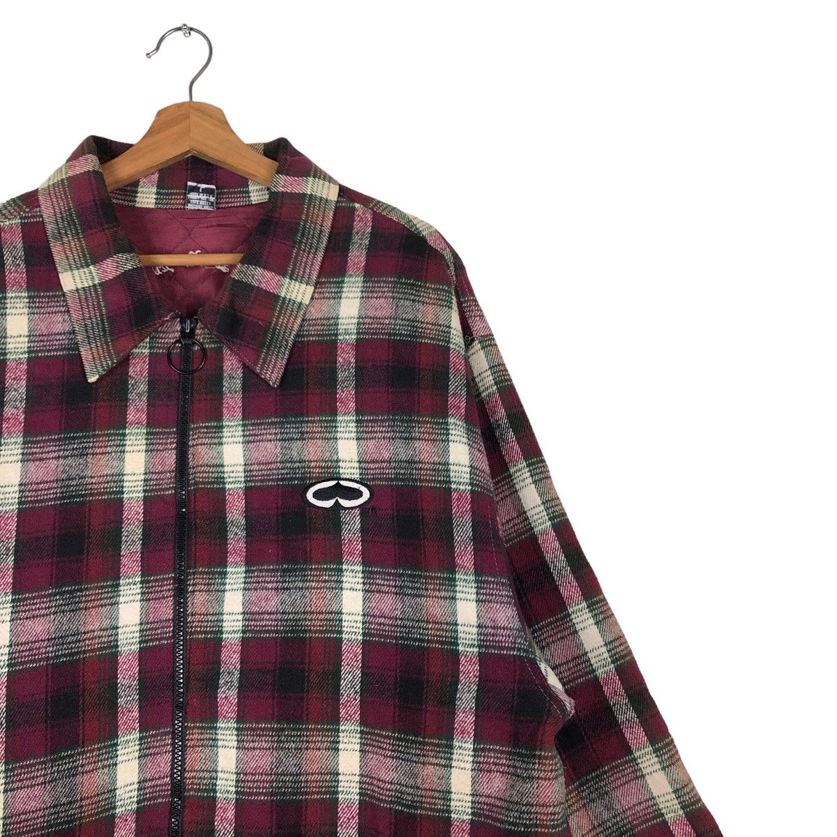 Japanese Brand 🔥Punk Design Tartan Checked Flannel Work Jacket Made in USA Size US L / EU 52-54 / 3 - 6 Thumbnail