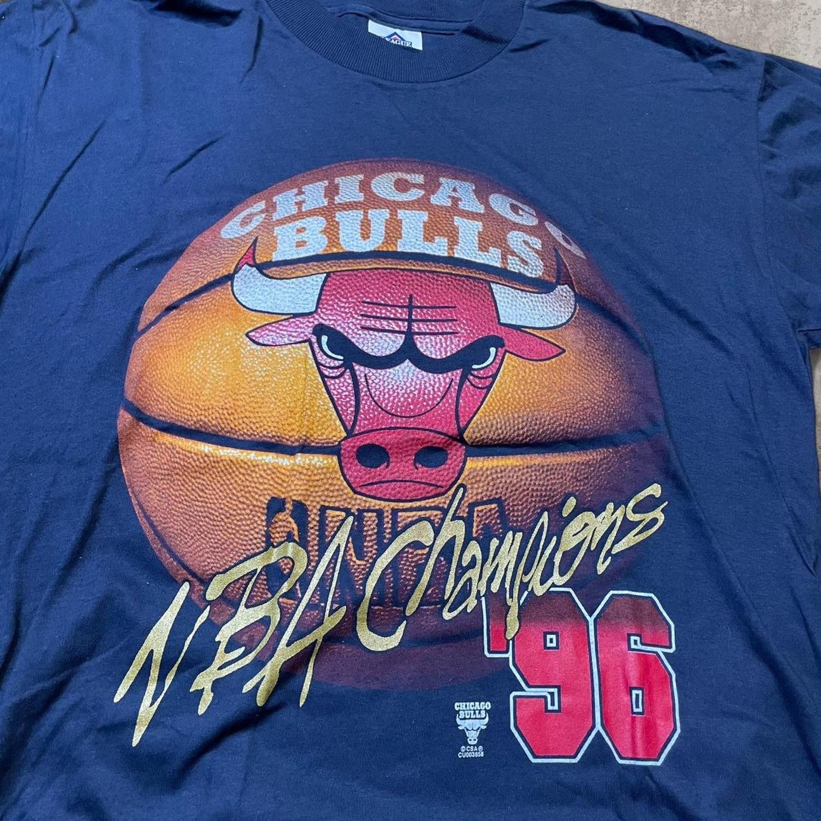 Chicago Bulls Shirt 96 Championship Jordan NWT Vintage Tee L