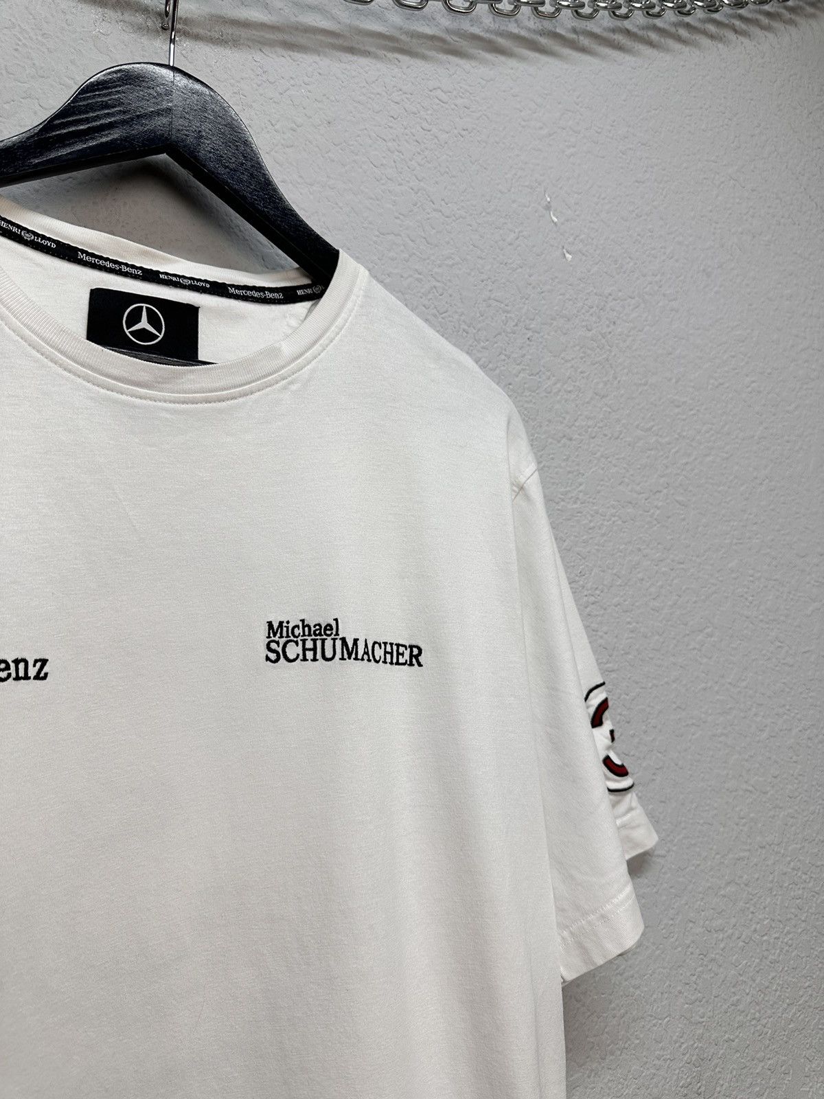 Mercedes-Benz Vintage MERCEDES BENZ MICHAEL SCHUMACHER Tee Shirt Top Size US L / EU 52-54 / 3 - 5 Thumbnail