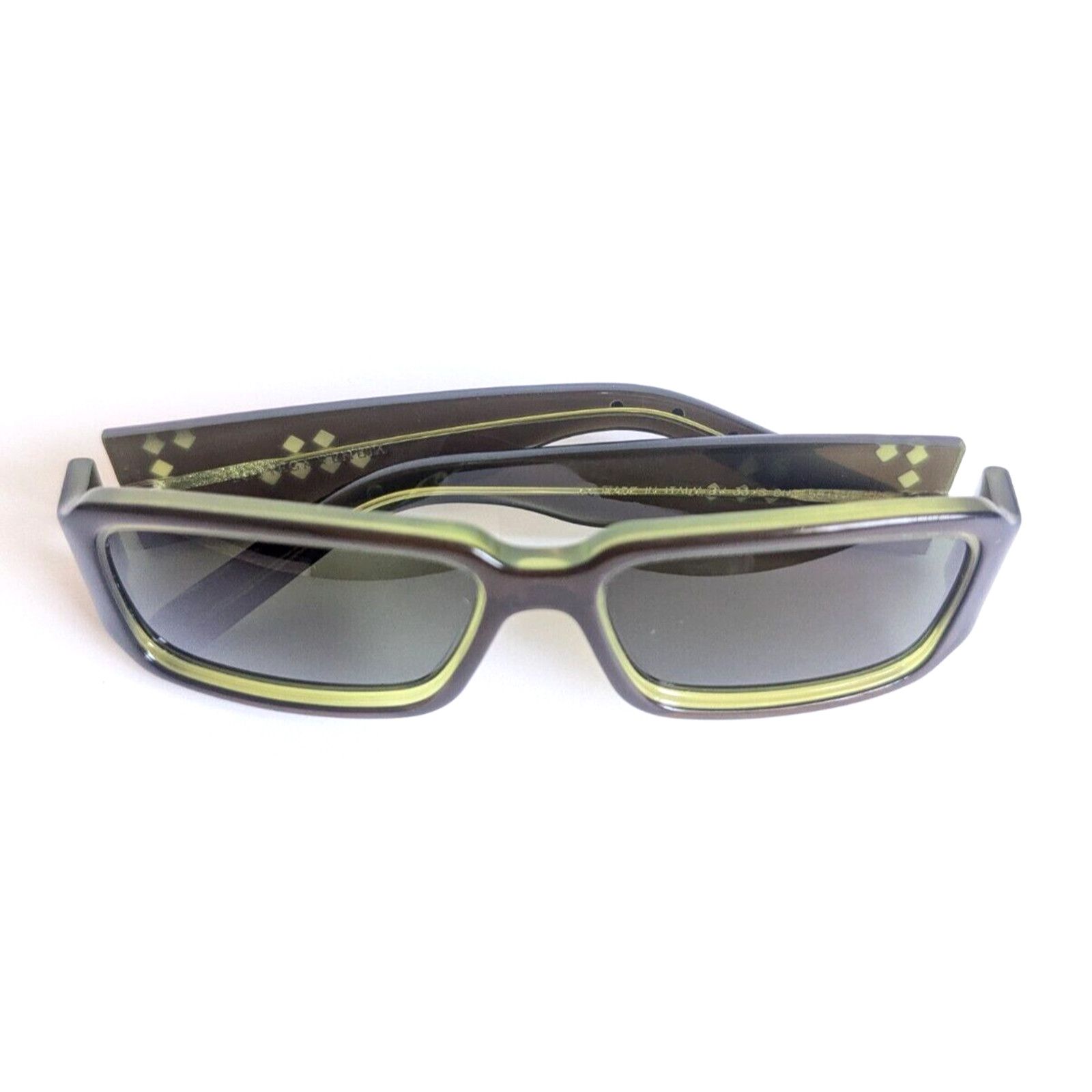 Bottega Veneta Bottega Veneta Rectangular Sunglasses Brown Moss Green $520 Size ONE SIZE - 7 Thumbnail