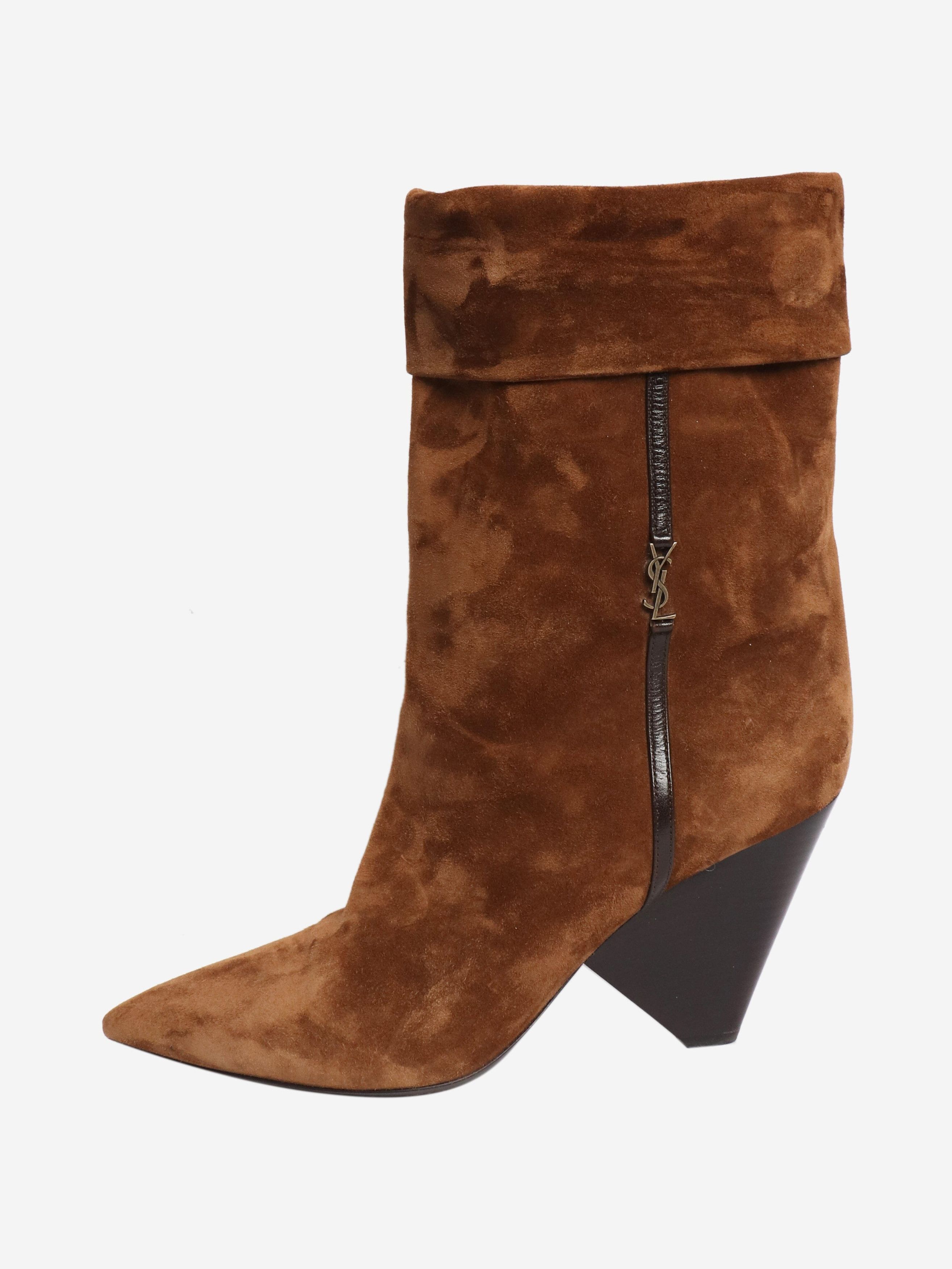 Other Brown suede ankle boots - EU 40 Size US 9 / IT 39 - 1 Thumbnail